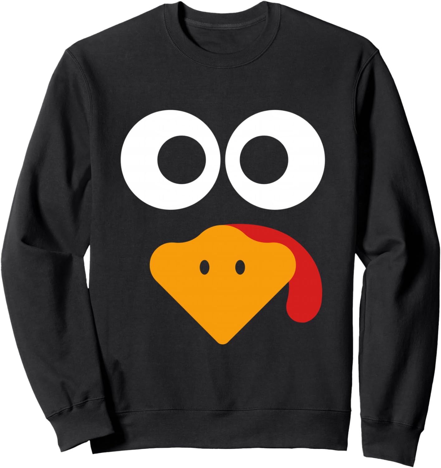 Matching Family Thanksgiving Shirts Women Kids Turkey Face Sweatshirt