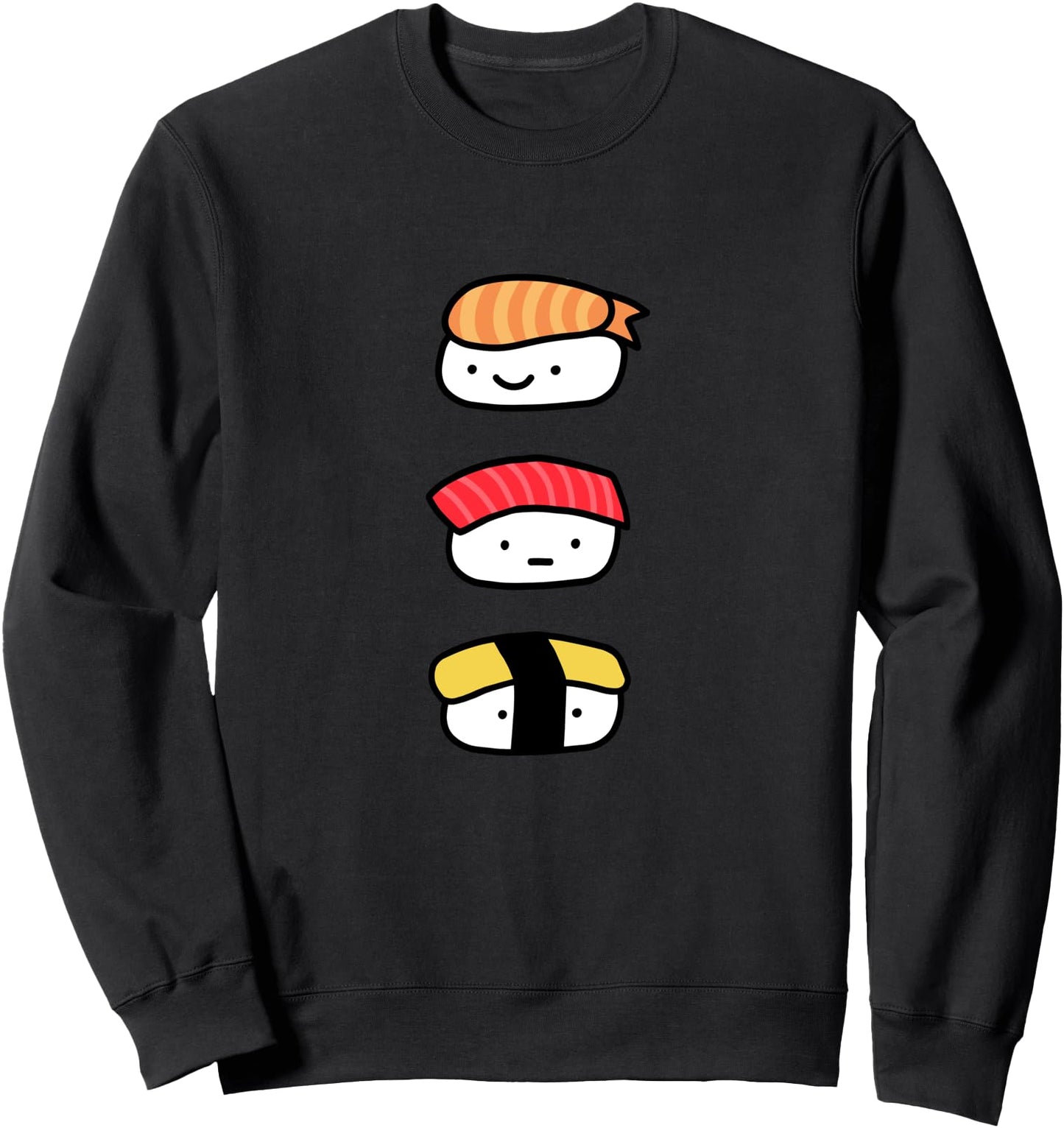 Sushi Trio! - Shrimp Tuna Egg Japanese Food Sweatshirt