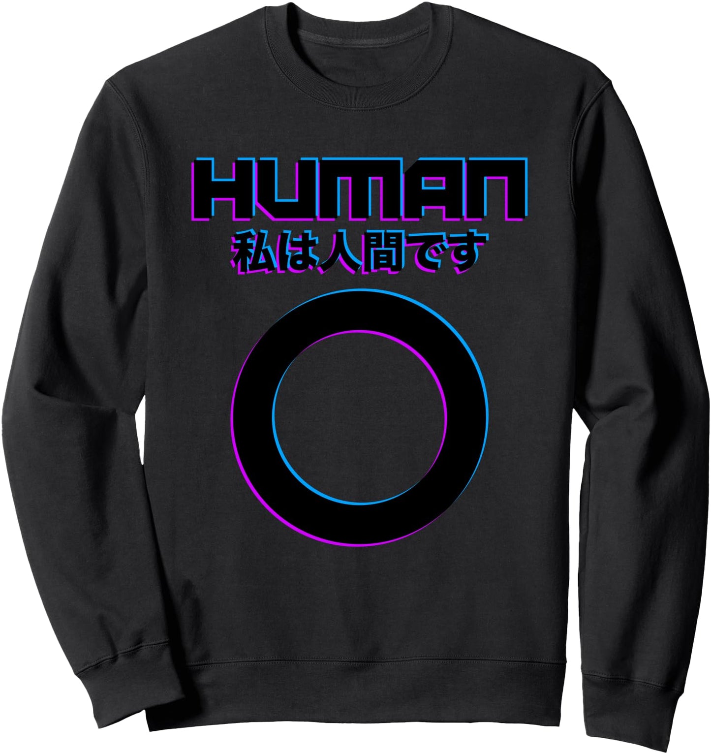 Third Culture: Cyberpunk Human Japanese Techno Sweatshirt