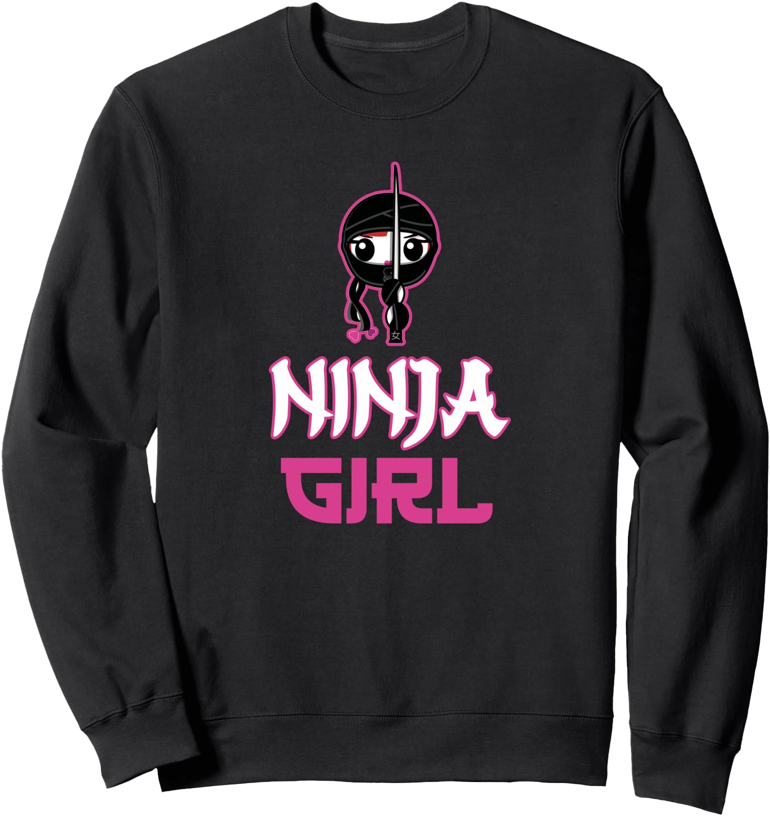 Ninja Girl Funny Japanese Sweatshirt