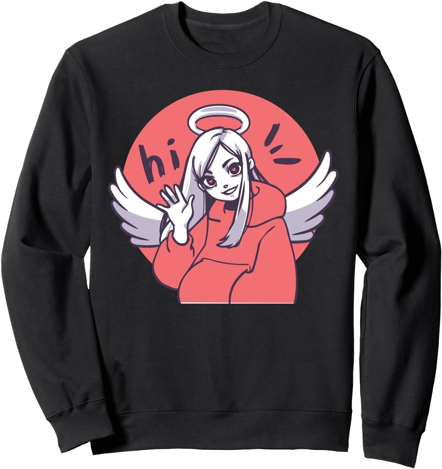 Anime Girl Angel Wing Japanese Aesthetics Otaku Sweatshirt