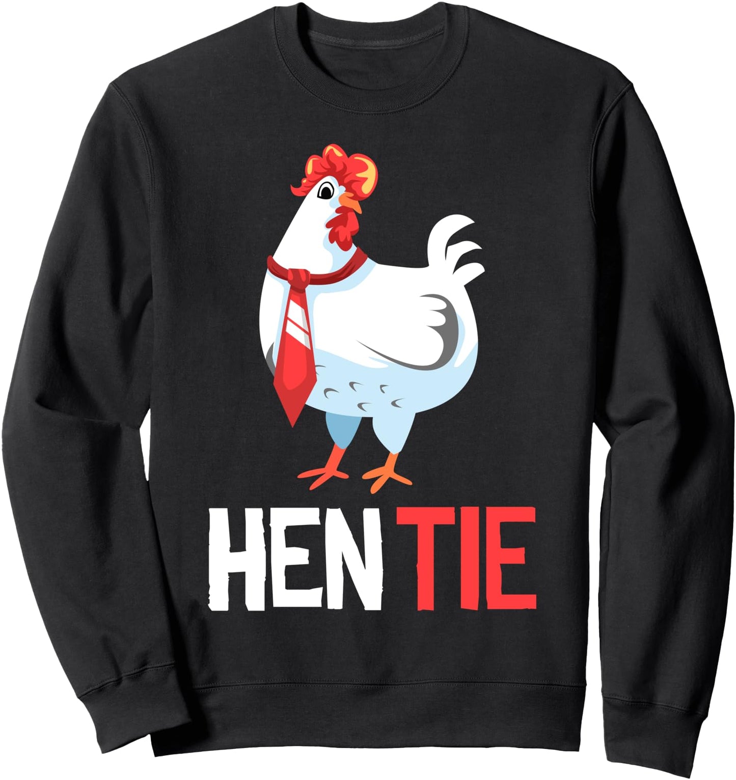 Funny Hen Tie Gift For Men Women Chicken Japanese Anime Sweatshirt