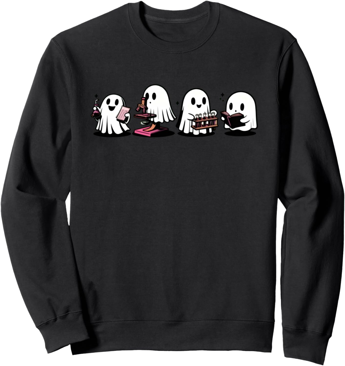 Halloween Science Teacher, Ghost Chemistry Teacher Lab Scien Sweatshirt