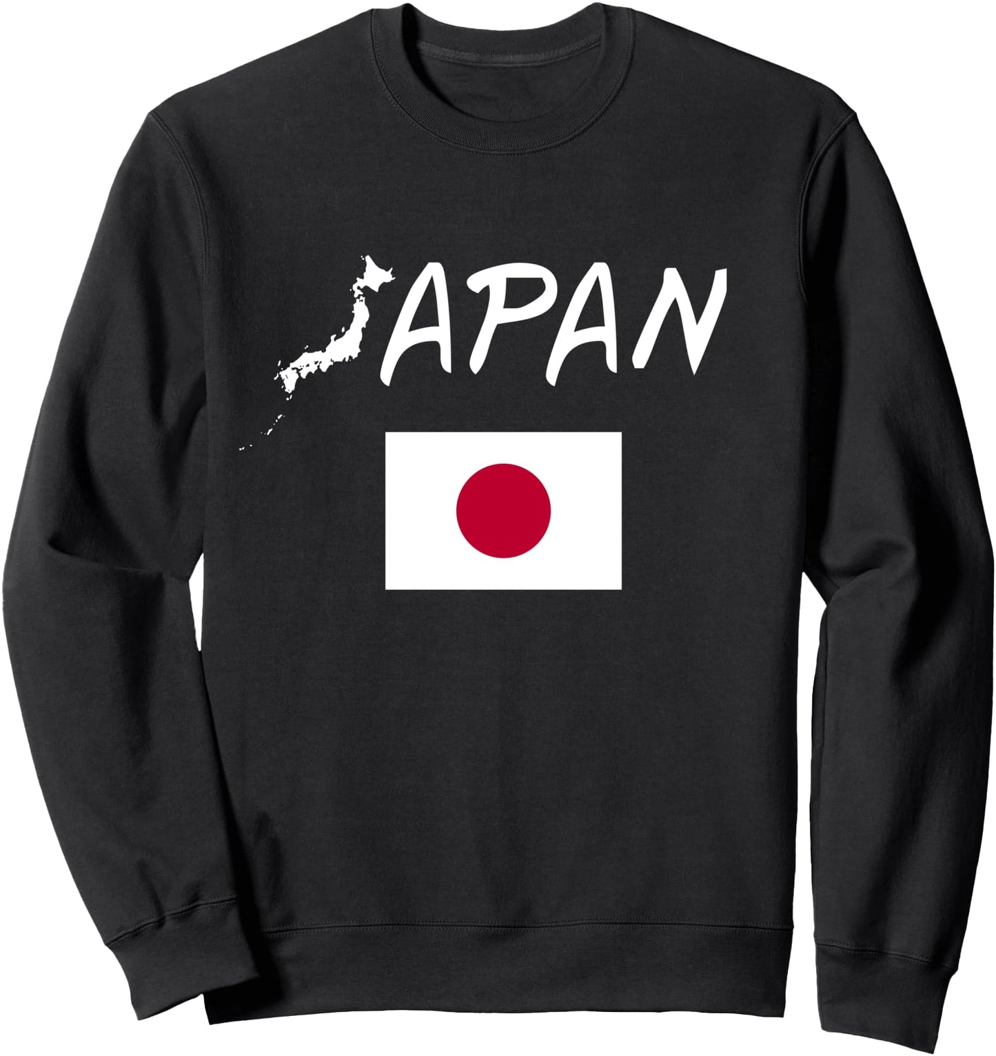 Japan Flag Shape Silhouette Japanese Pride Tokyo Travel Asia Sweatshirt