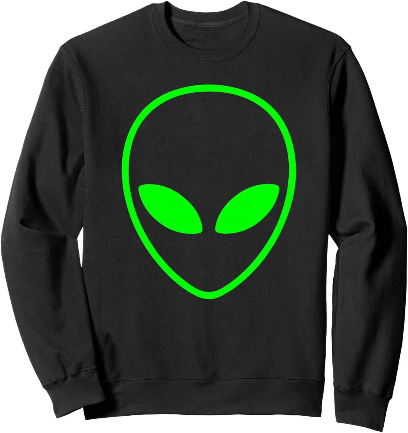 Green Alien Head Sweatshirt