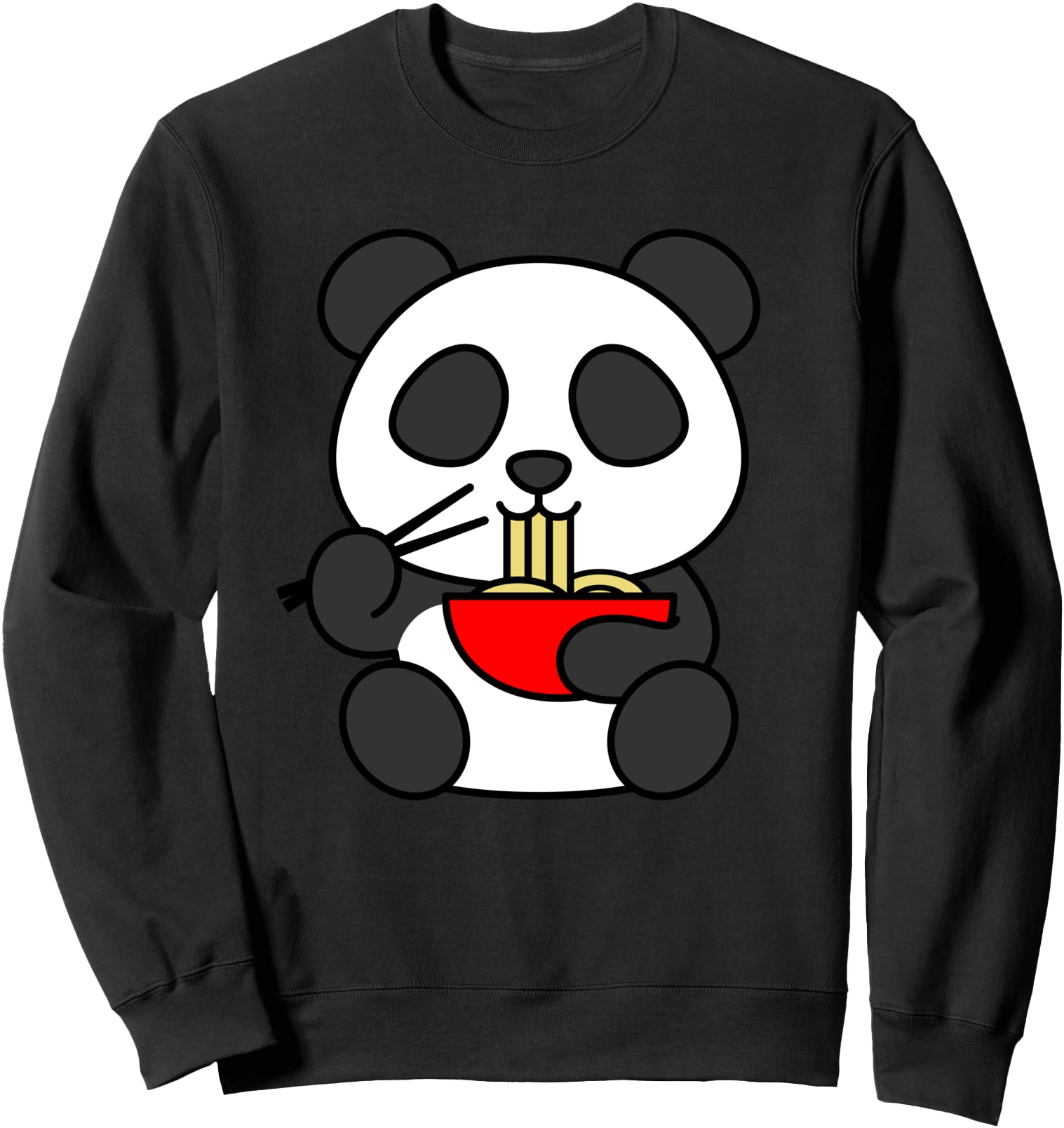 Adorable Animal Lovers Cute Panda Ramen Japanese Noodles Sweatshirt