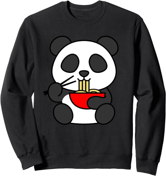 Adorable Animal Lovers Cute Panda Ramen Japanese Noodles Sweatshirt