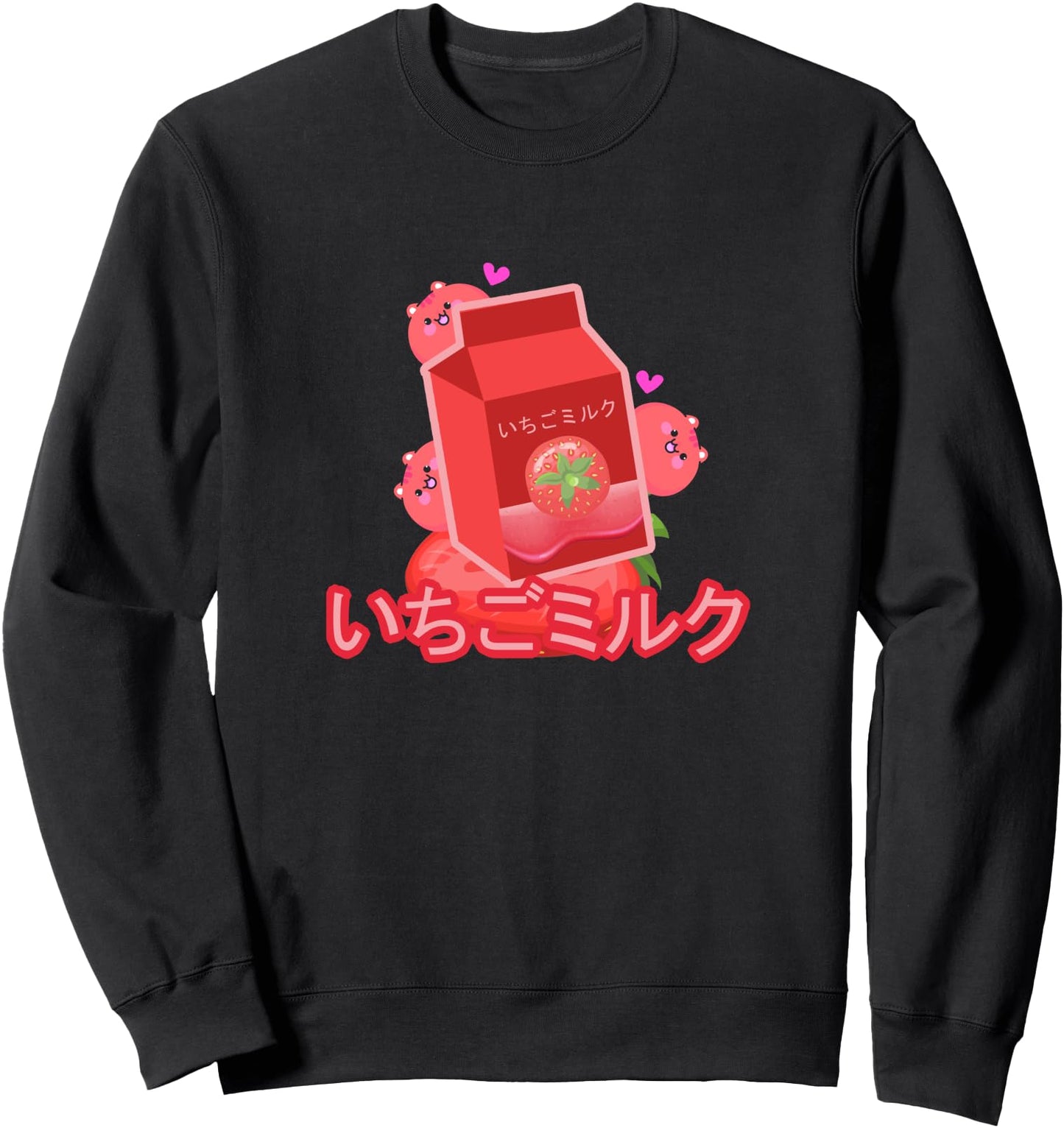 Japanese Aesthetic - Kawaii Japanese Cat Milk Sweatshirt