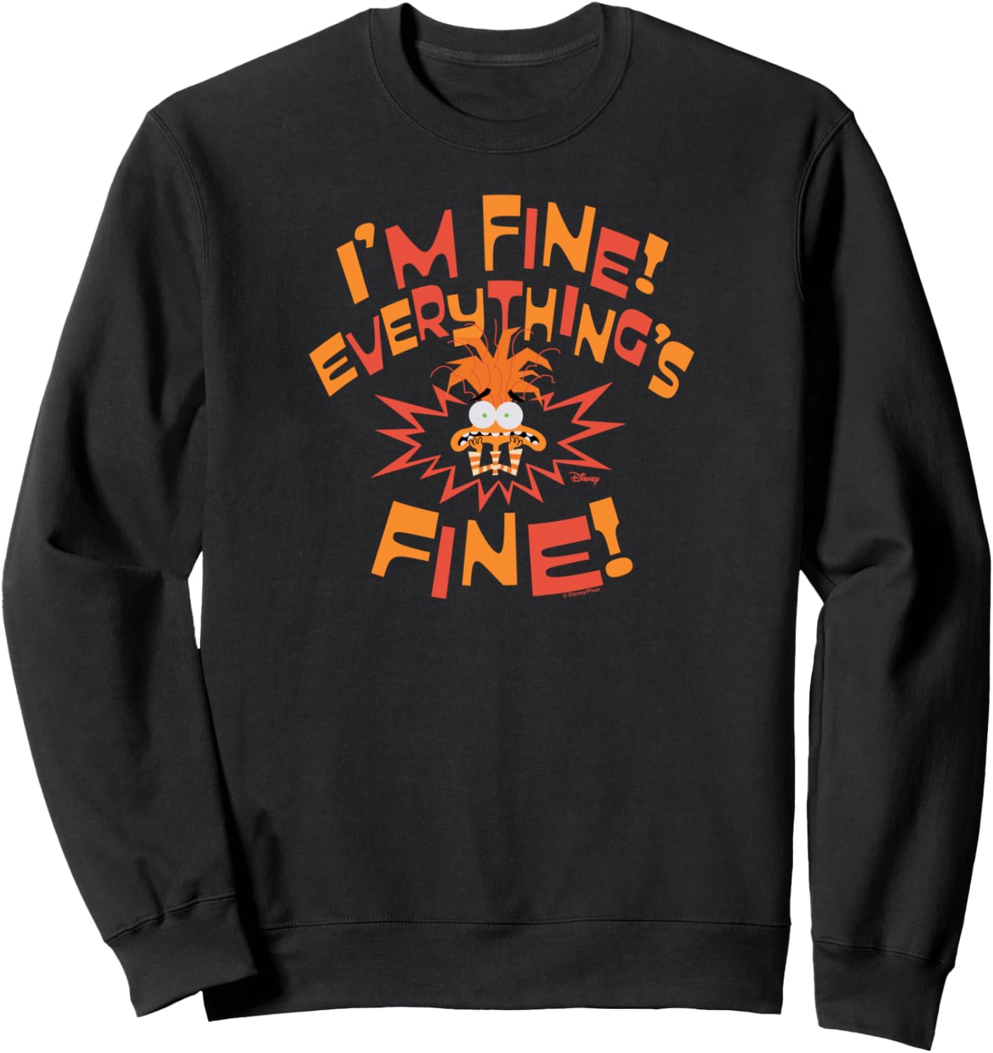 Inside Out 2 - Anxiety I'm Fine Everything's Fine Sweatshirt