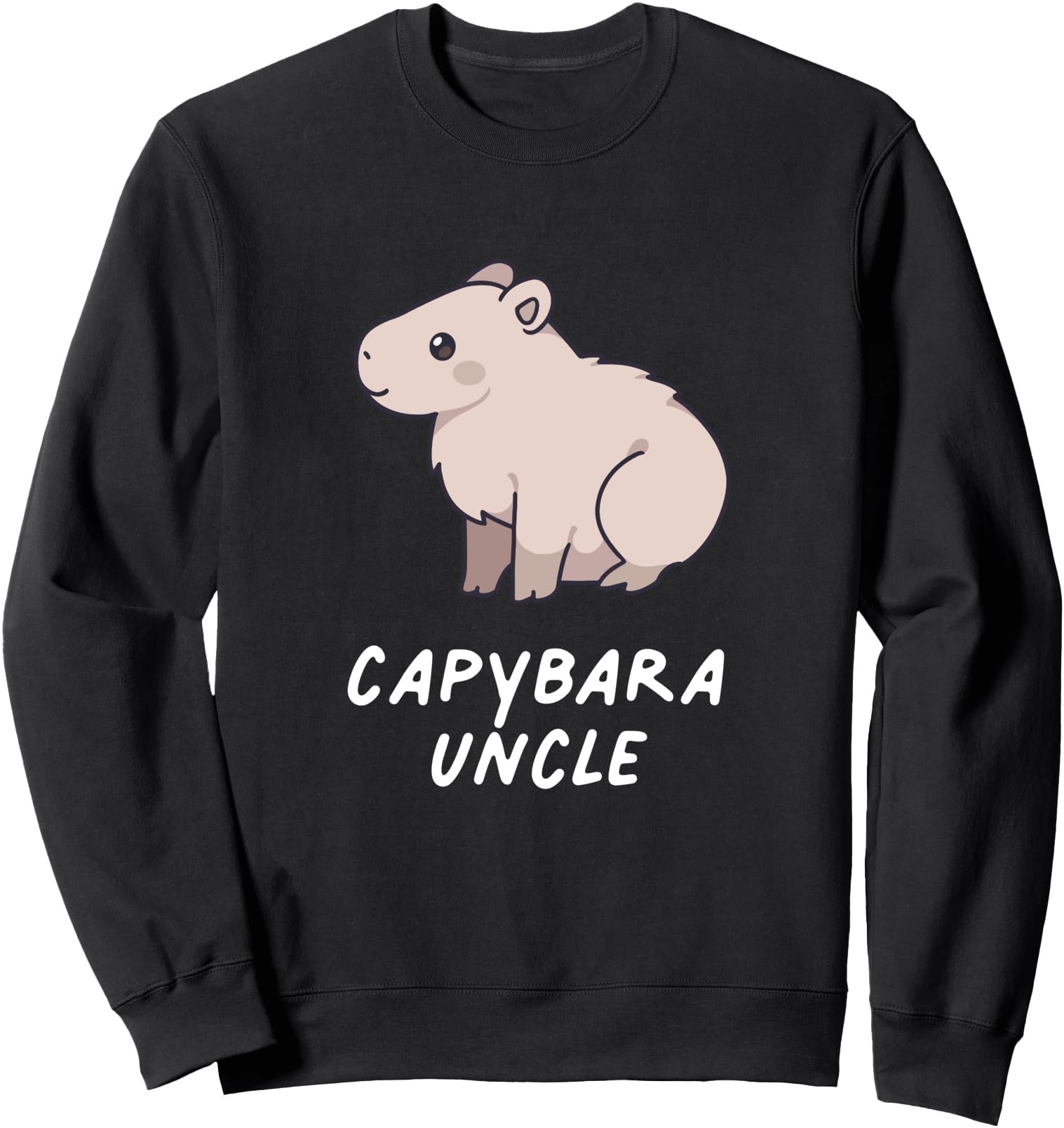 Capybara Uncle Funny Japanese Kawaii Anime Aesthetic Family Sweatshirt