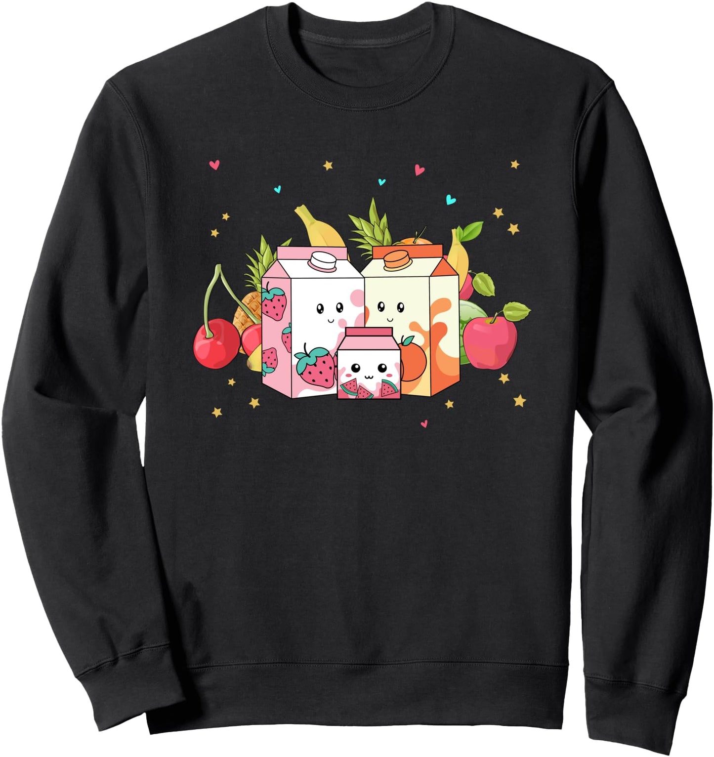 Manga Kawaii Milkshake Anime Japanese Milk Shake Carton Sweatshirt