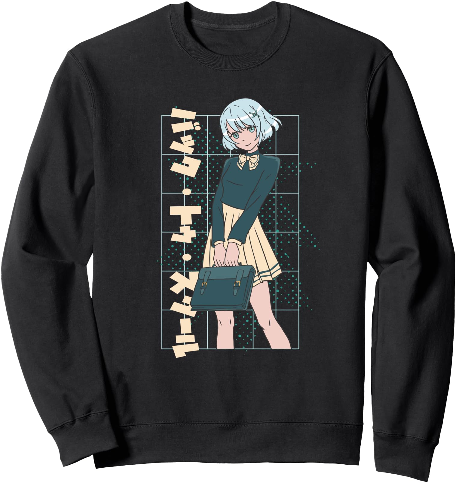 Back To School Anime Girl With Bag Woman Japanese Sweatshirt