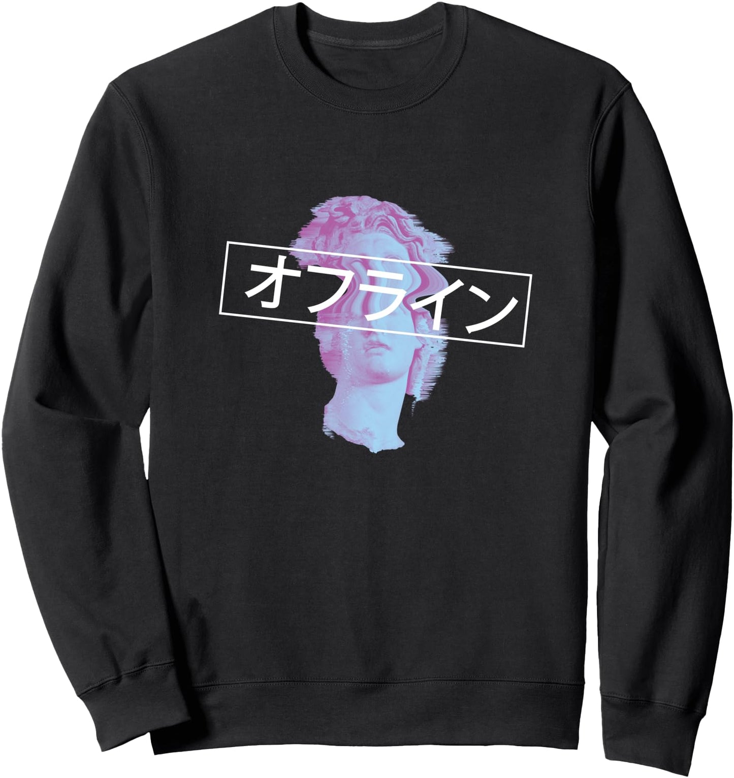 Glitch Japanese Retrowave Synthwave Vaporwave Sweatshirt