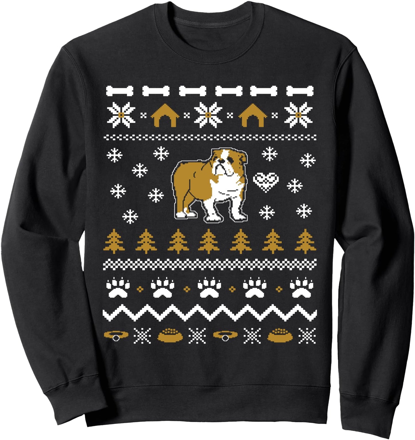 Bulldog Ugly Christmas Sweater Xmas