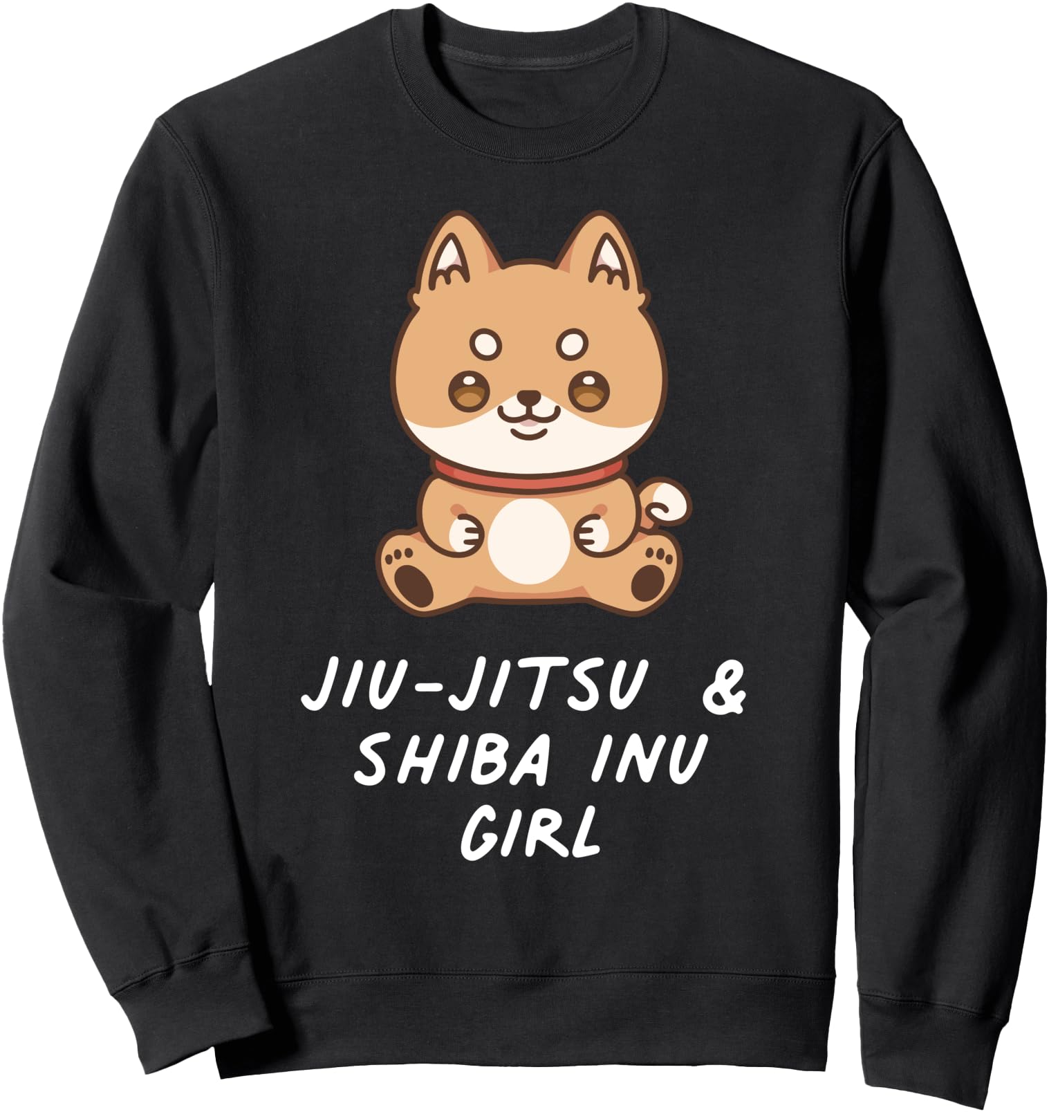 Jiu-Jitsu & Shiba Inu Girl Kawaii Sports Japanese Dog Lover Sweatshirt