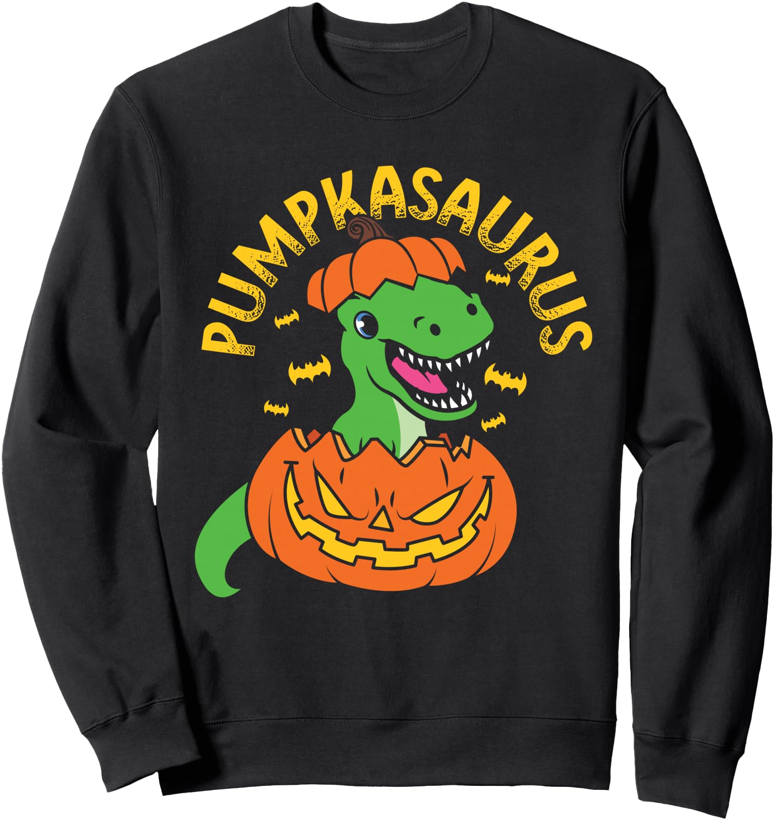 Pumpkasaurus Halloween Dino T-Rex Pumpkin Dinosaur Adult Kid Sweatshirt
