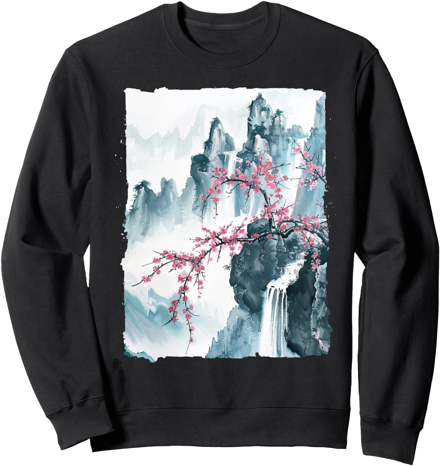 Sakura Spirit: Retro Japanese Cherry Blossom Collection Sweatshirt