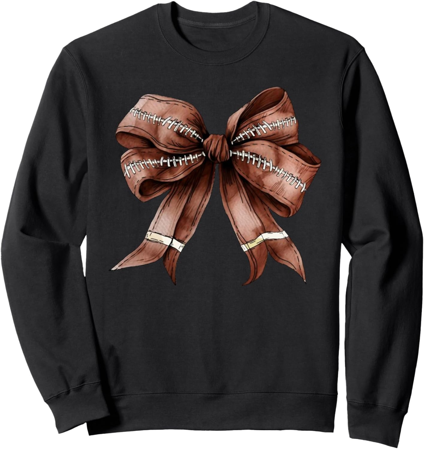 American Football Coquette Bow Thanksgiving Autumn Fall Yall Sweatshirt
