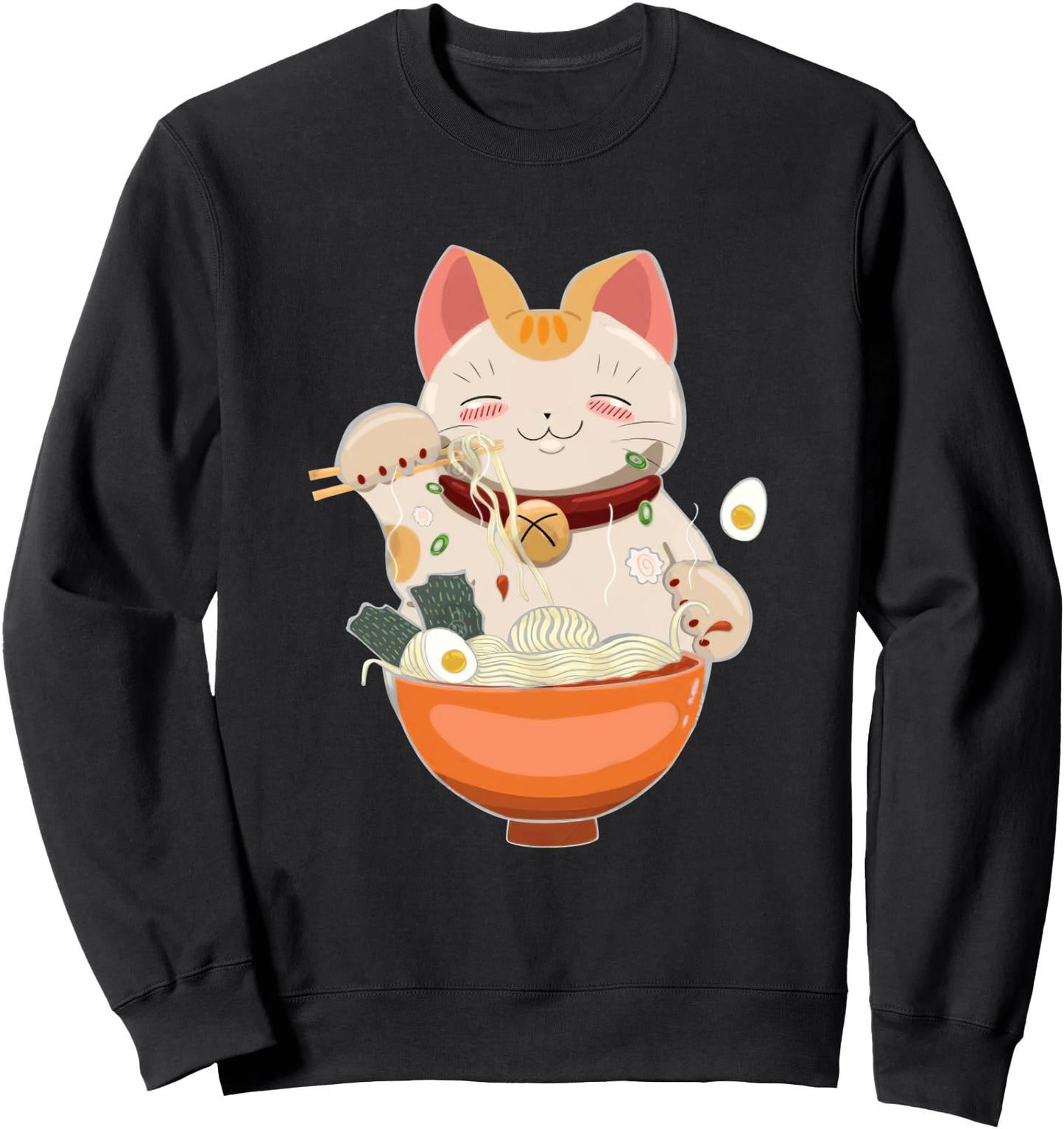 Ramen Cat Neko Anime Otaku Kawaii Japanese Gifts Girls Teens Sweatshirt