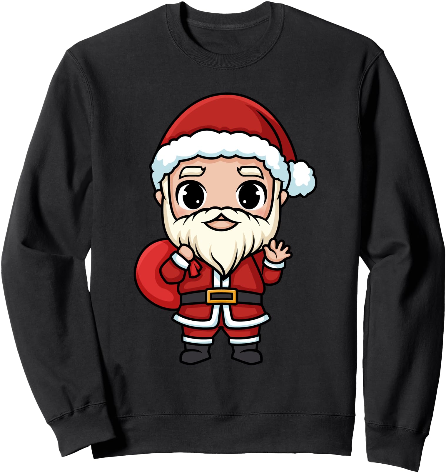 Santa Claus Chibi Kawaii Anime Japanese Funny Christmas Sweatshirt