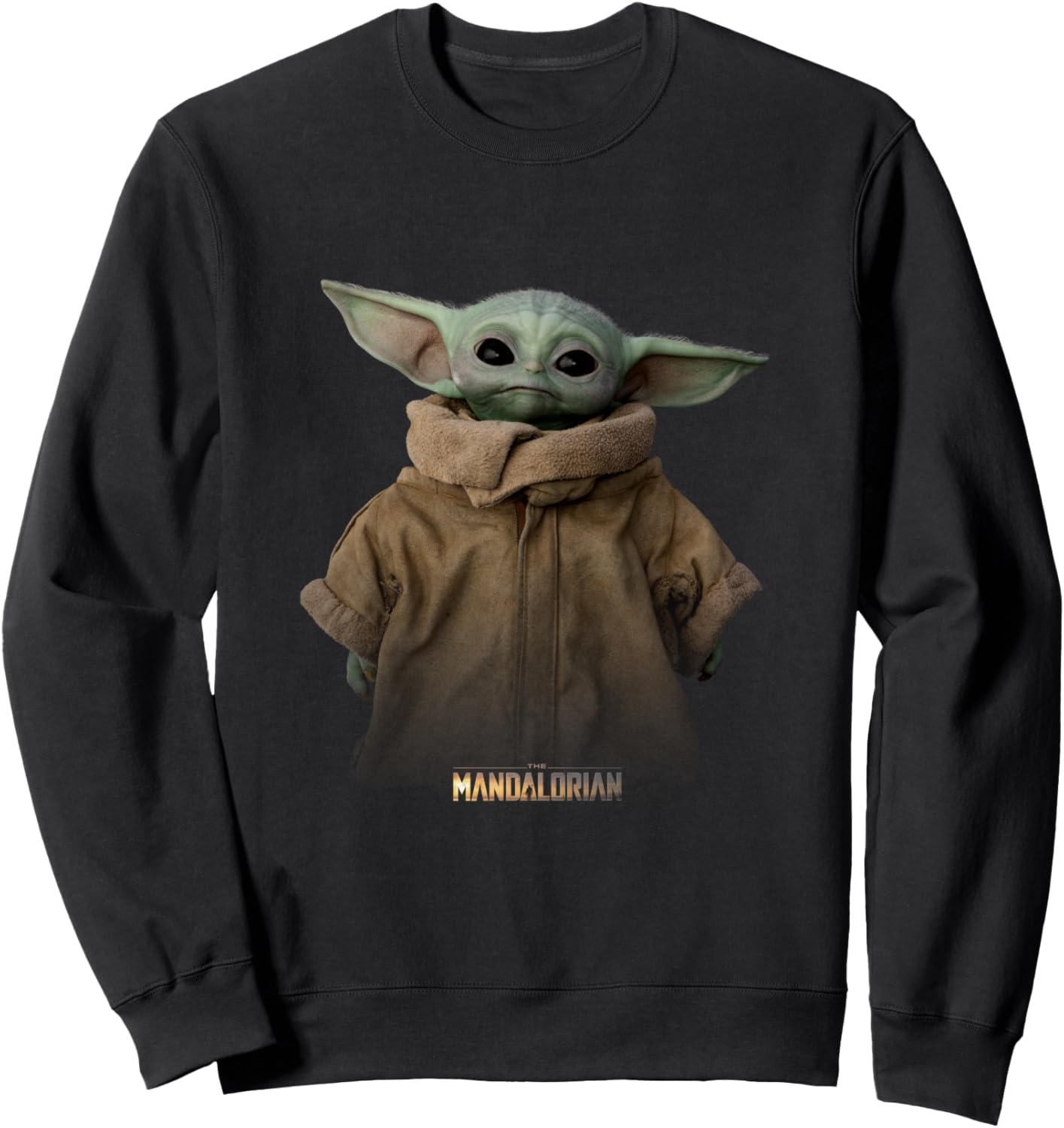 Star Wars The Mandalorian Logo The Child Simple Portrait Sweatshirt