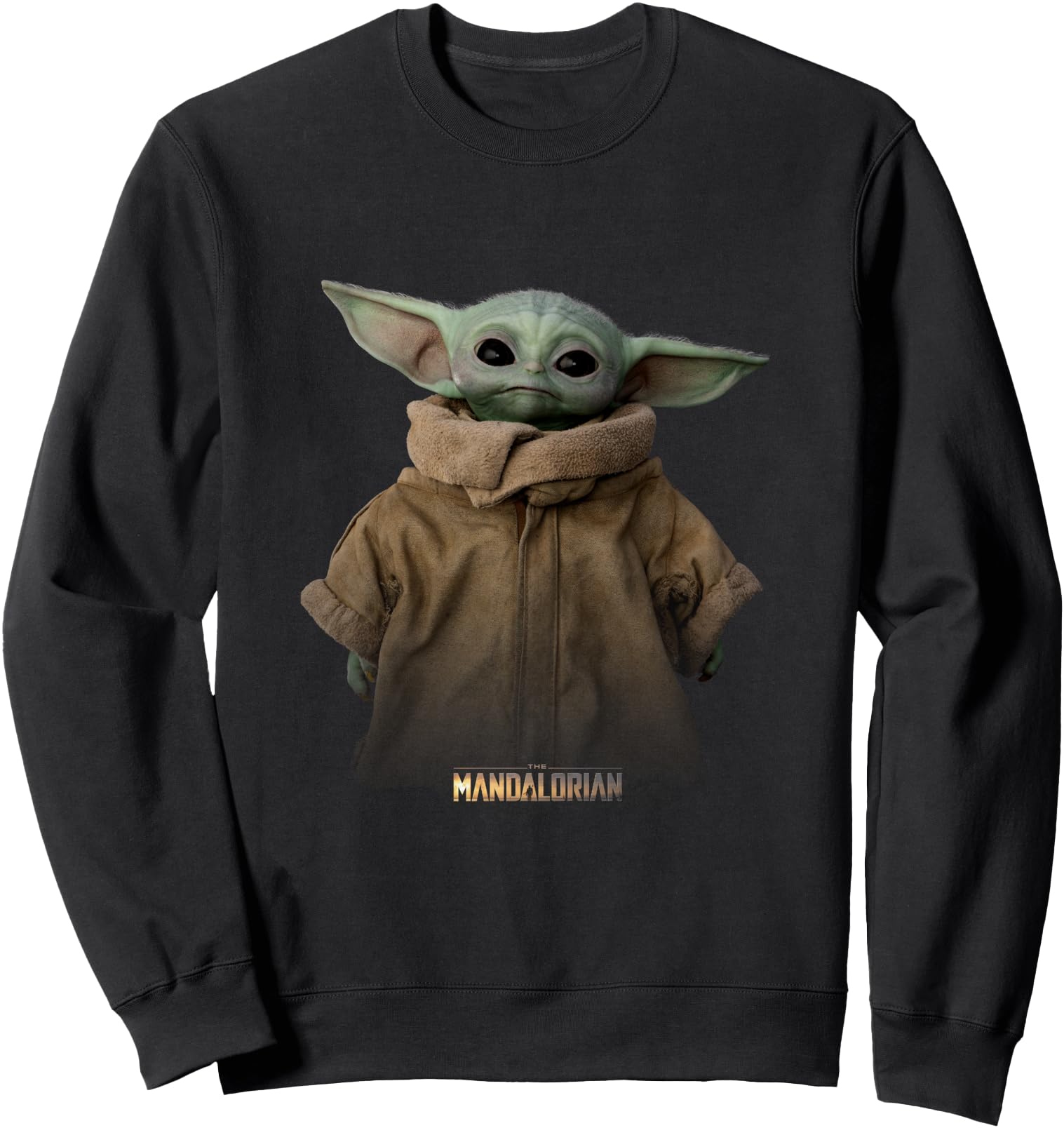 Star Wars The Mandalorian Logo The Child Simple Portrait Sweatshirt
