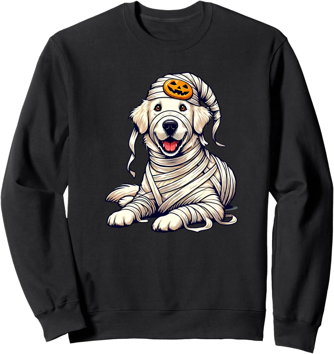 Halloween English Cream Golden Retriever Dog Cute Puppy Sweatshirt