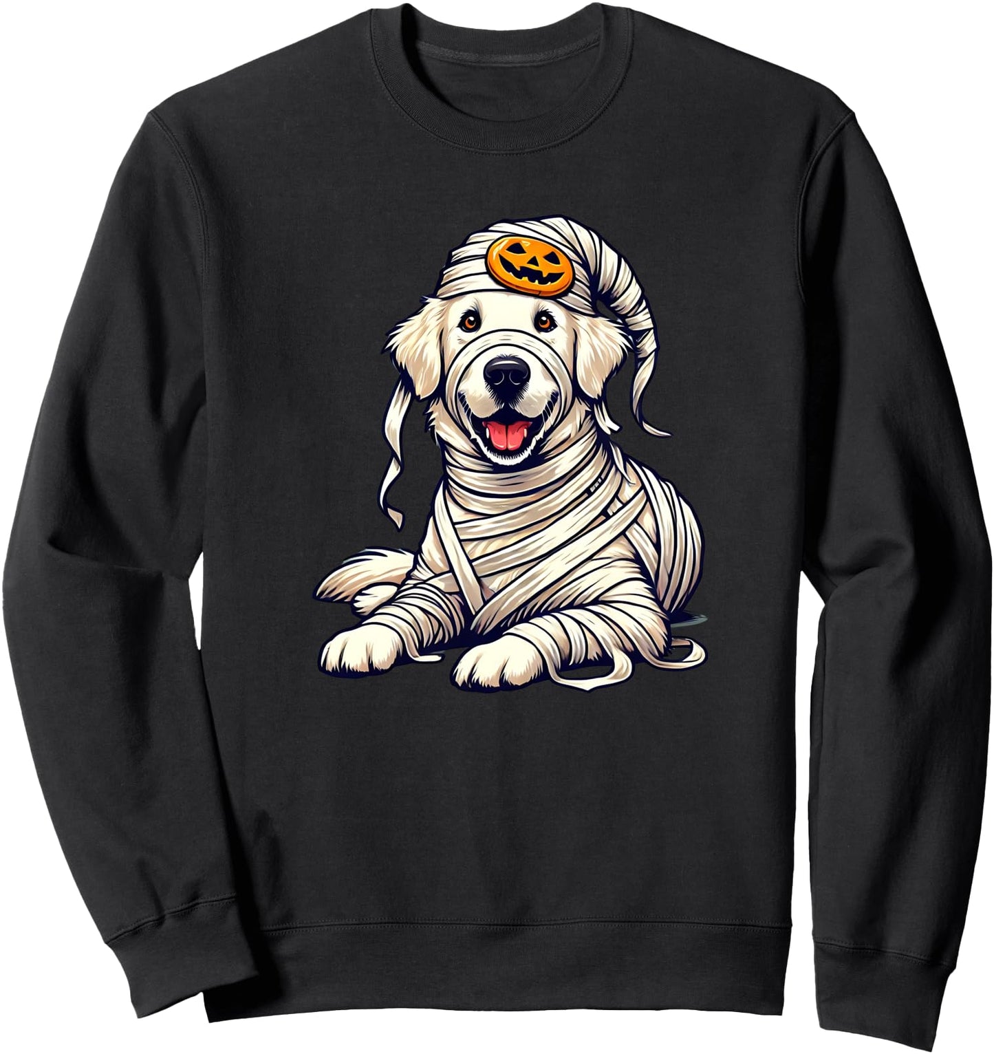 Halloween English Cream Golden Retriever Dog Cute Puppy Sweatshirt