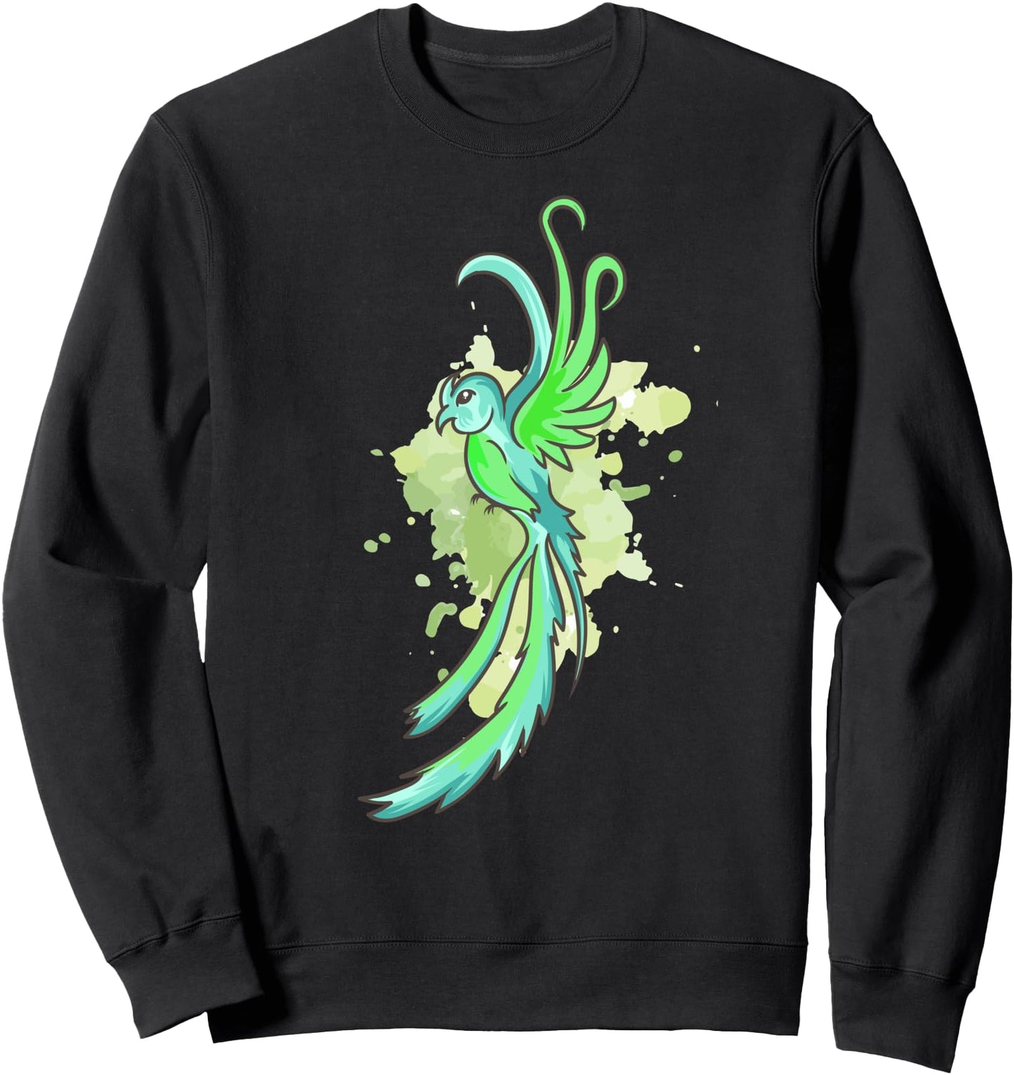 Cute Kawaii Anime - Green Fantasy Bird - Japanese Sweatshirt