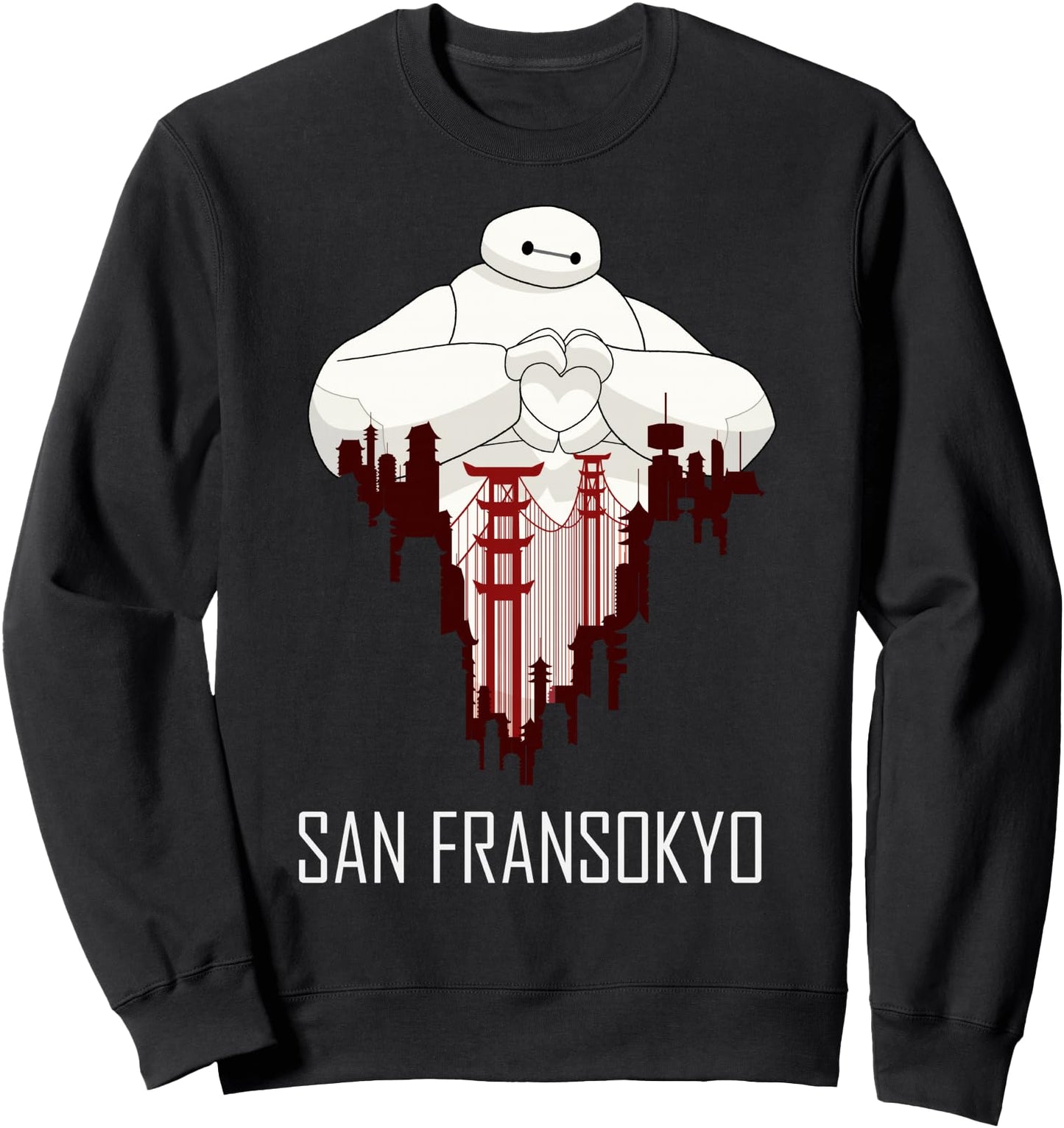Disney Big Hero 6 Baymax San Fransokyo Love Sweatshirt