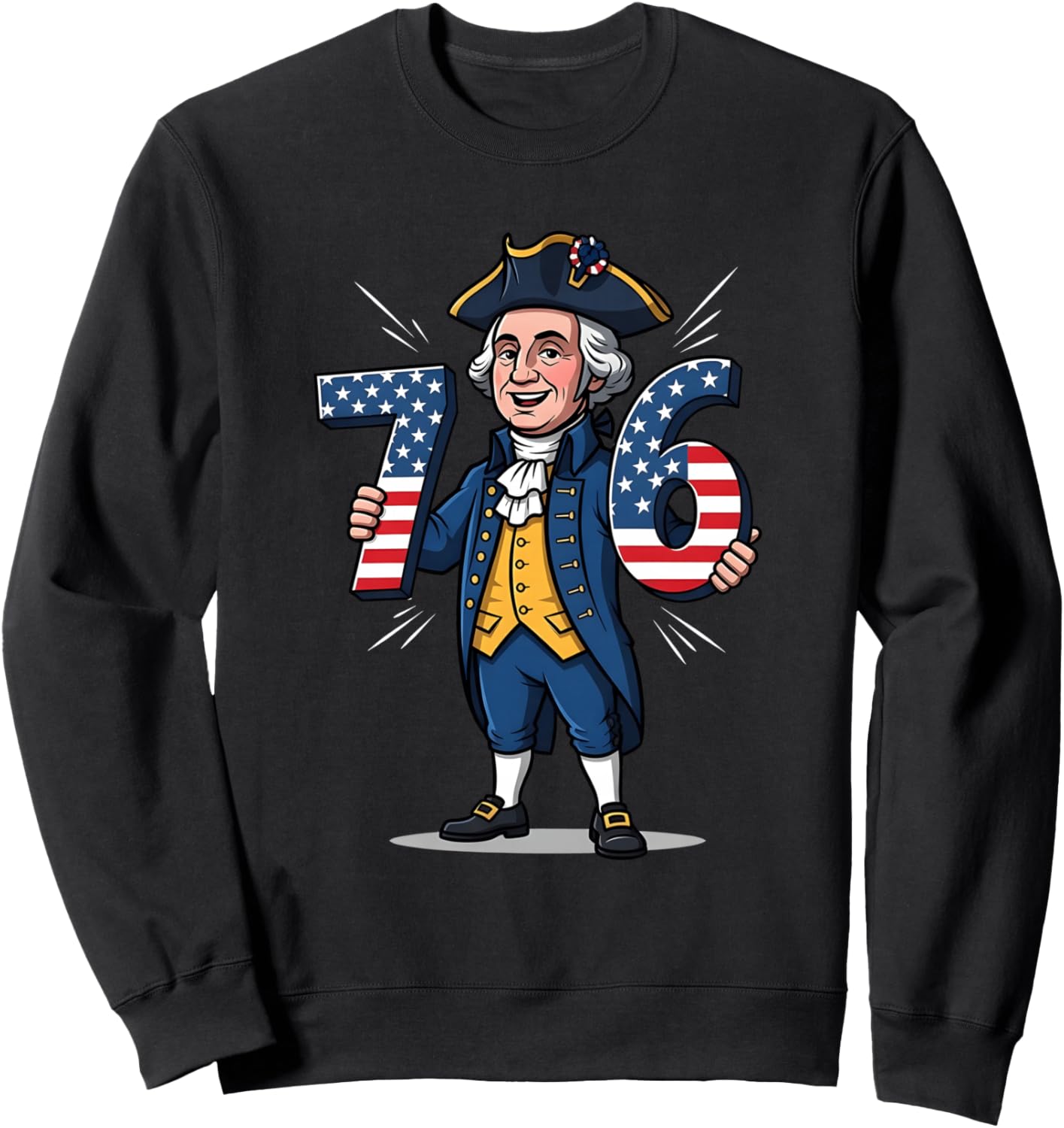6-7 7-6 George Washington Six Seven Meme Gen Alpha Slang Sweatshirt