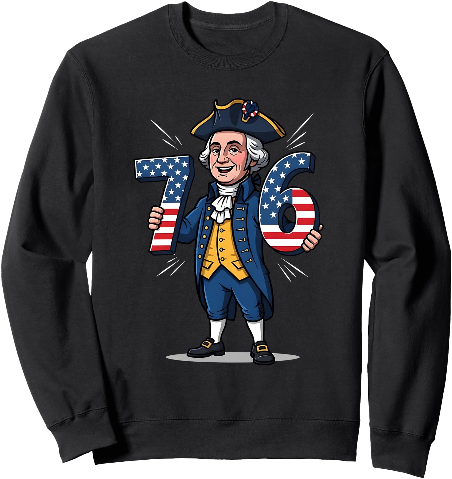 6-7 7-6 George Washington Six Seven Meme Gen Alpha Slang Sweatshirt