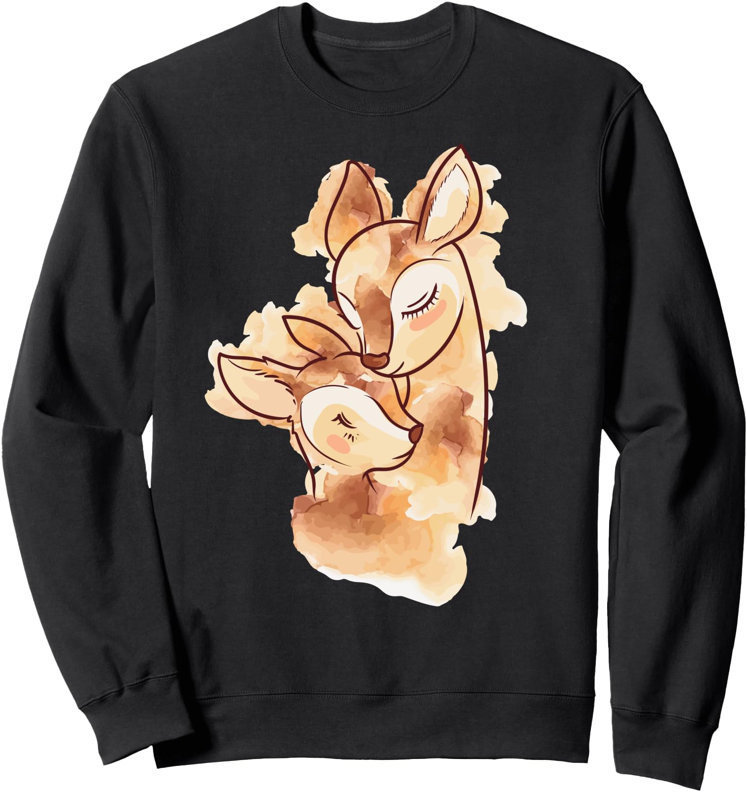 Cute Kawaii Anime - Sweet Baby Family Deers - Japanese Sweatshirt