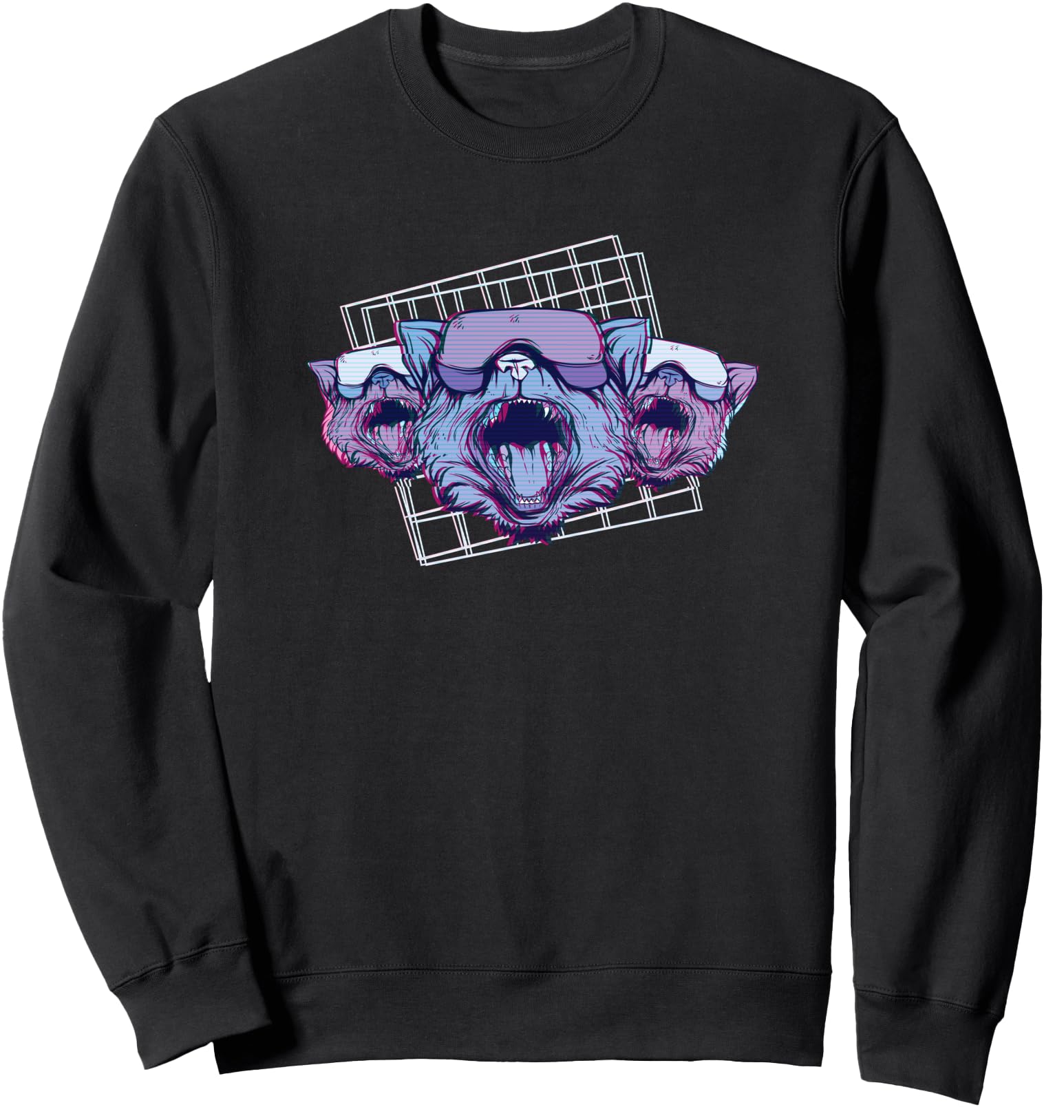 Futuristic Cat waporwave Aesthetic Style Japanese Cats Sweatshirt