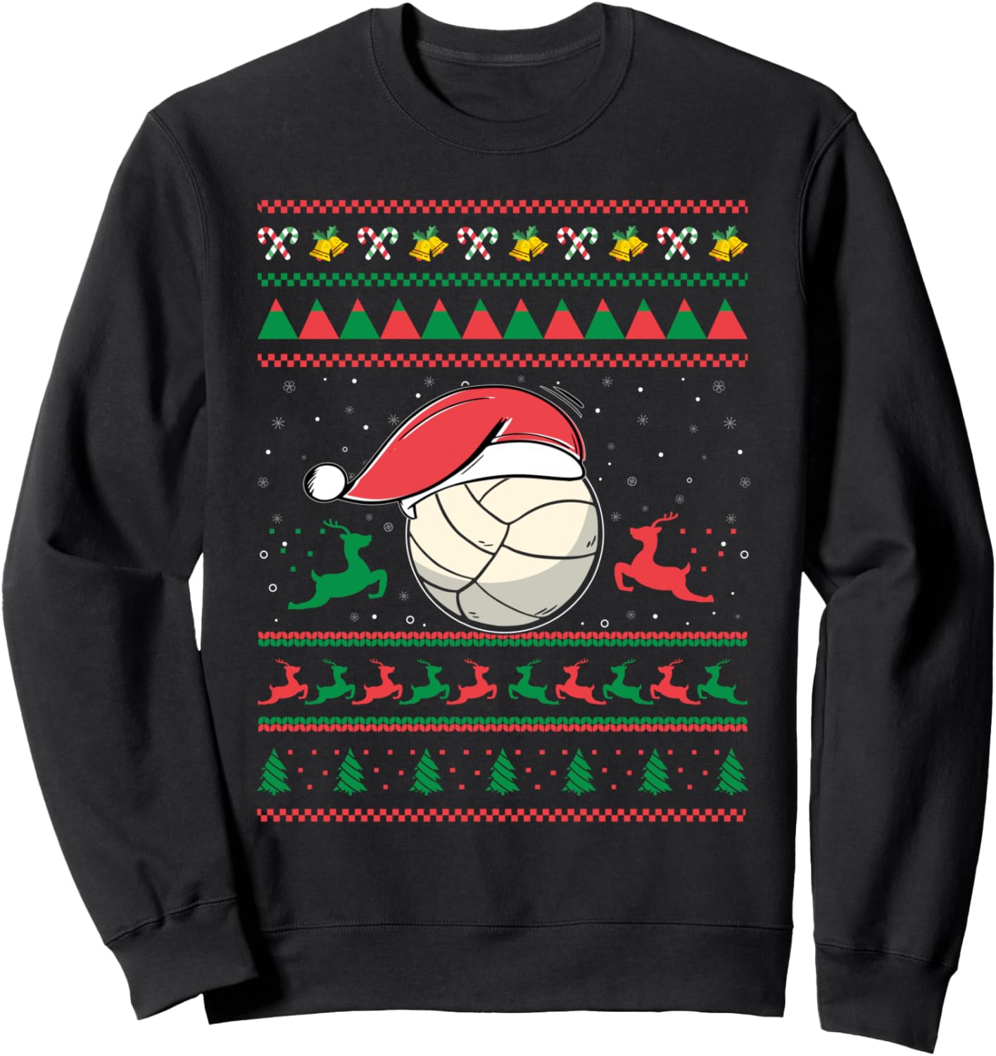 Christmas Volleyball Gift Sport Lover Funny Ugly Christmas Sweatshirt