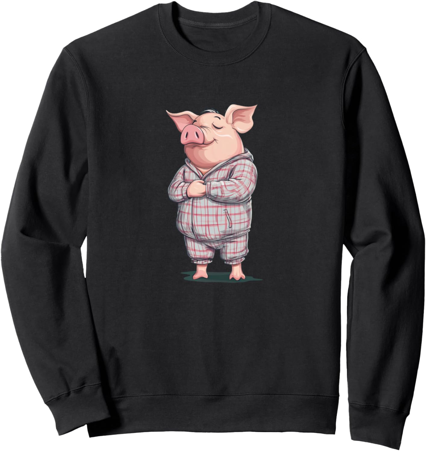 Cool Piggy in Pajama Costume for Pigs and Sleepwear Lovers Sweatshirt