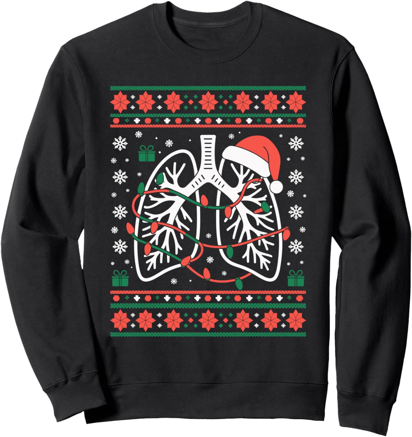 Respiratory Therapist Ugly Christmas Sweater RT Therapy Xmas Sweatshirt