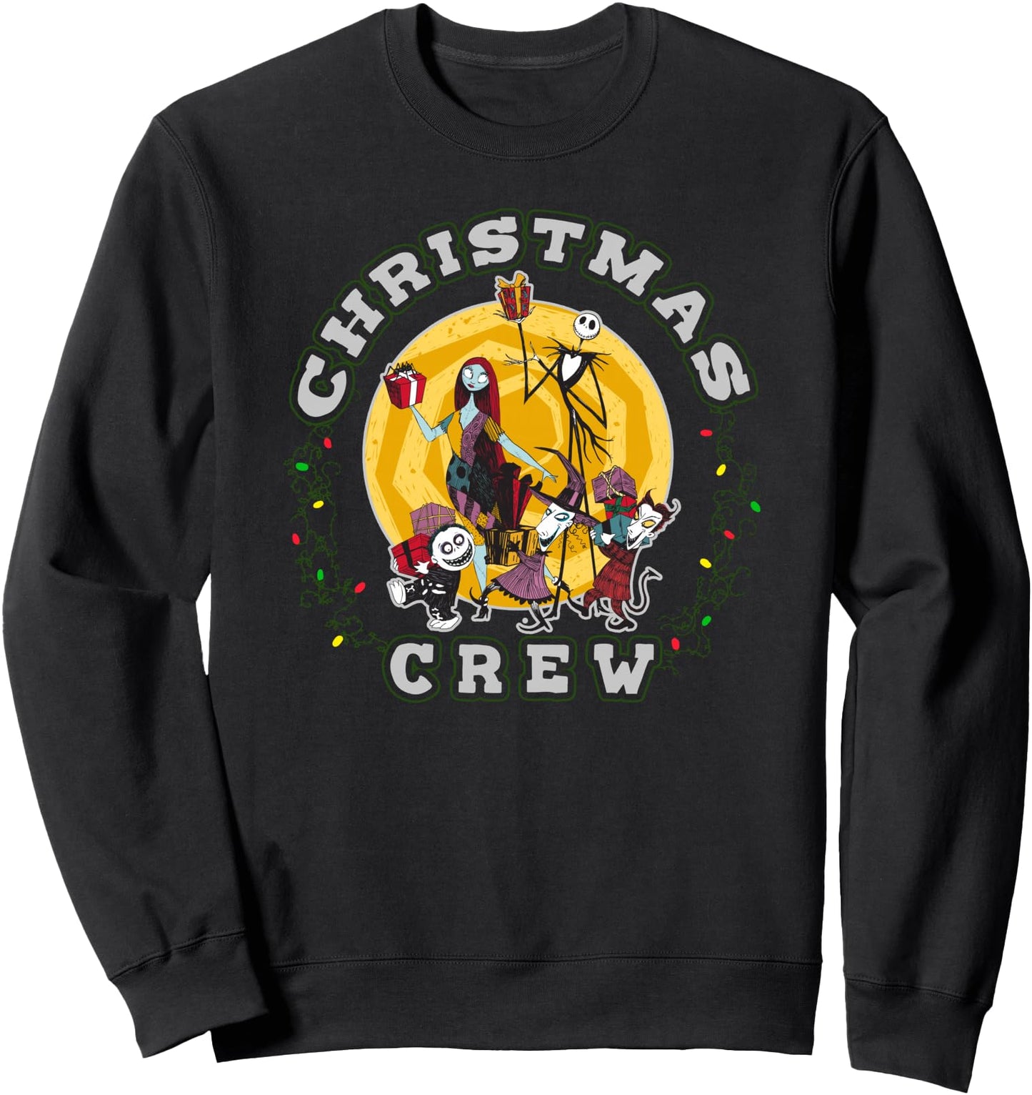 Disney The Nightmare Before Christmas Xmas Crew Portrait Sweatshirt
