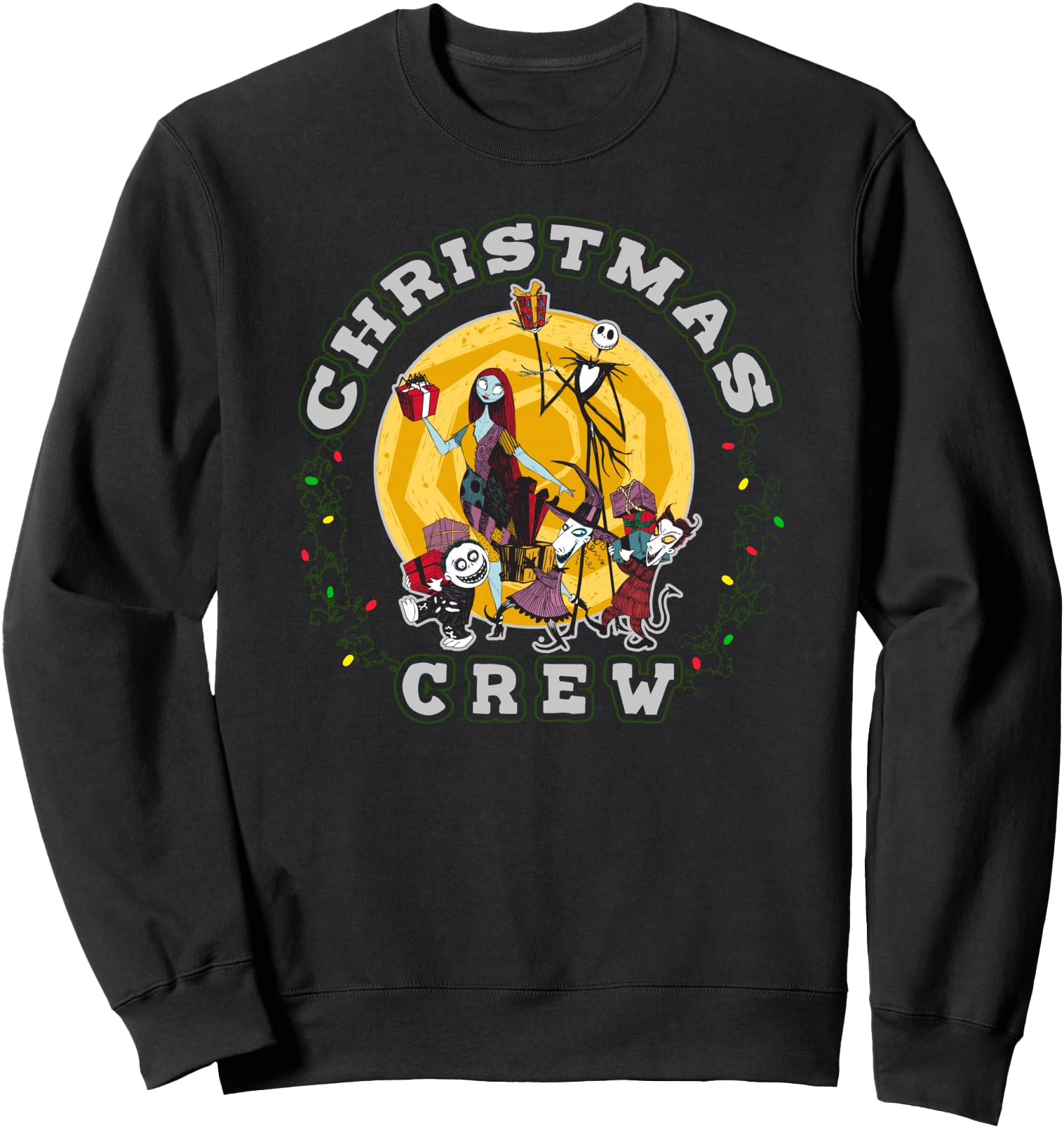 Disney The Nightmare Before Christmas Xmas Crew Portrait Sweatshirt