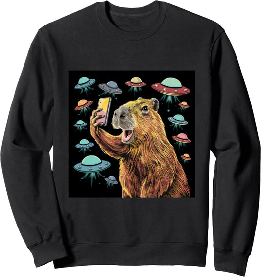 Capybara Stuff Girls Boy Capybara Costume Outfit Cappy Barra Sweatshirt