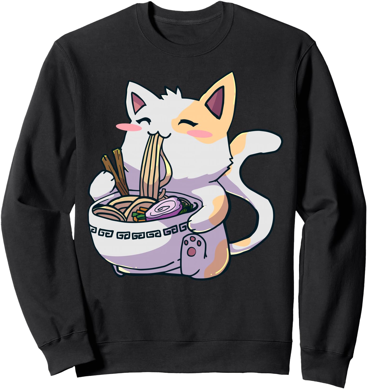 Ramen Cat Kawaii Neko Anime Cute Japanese Gift Sweatshirt