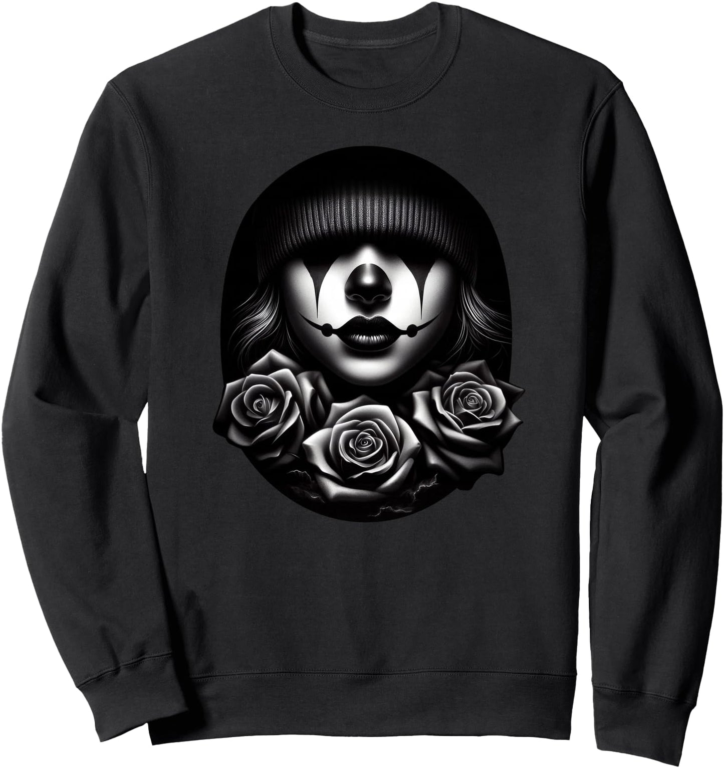 Chicana Payasa Tattoo Chicano Clown Art Chola Women Cholo Sweatshirt