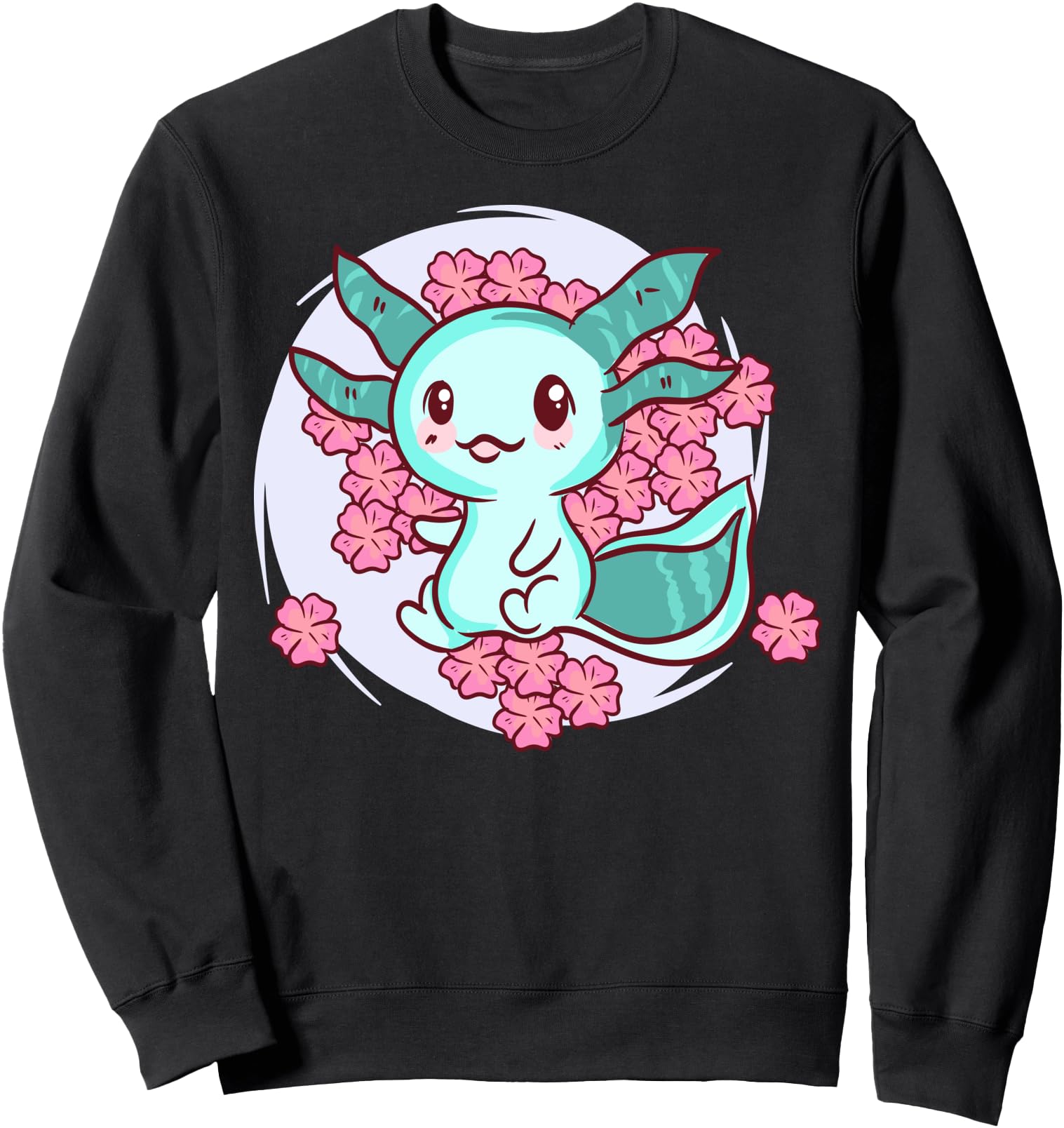 Cherry Blossom Axolotl - Cute Kawaii Anime Japanese Sweatshirt