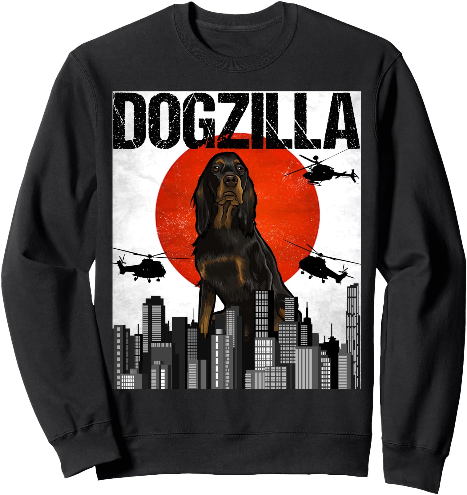 Funny Vintage Japanese Dogzilla Gordon Setter Sweatshirt