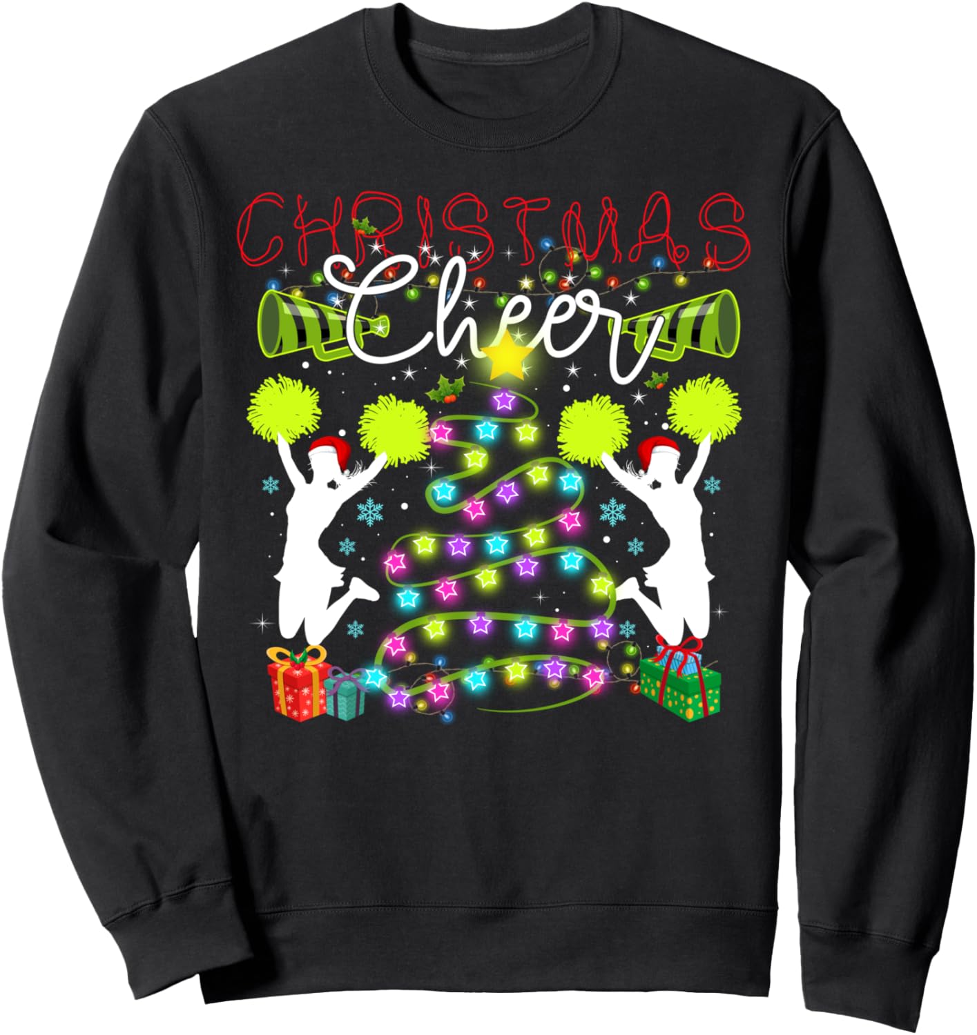 Christmas Cheer Cheerleading Dance Xmas Season Ugly Sweater Sweatshirt
