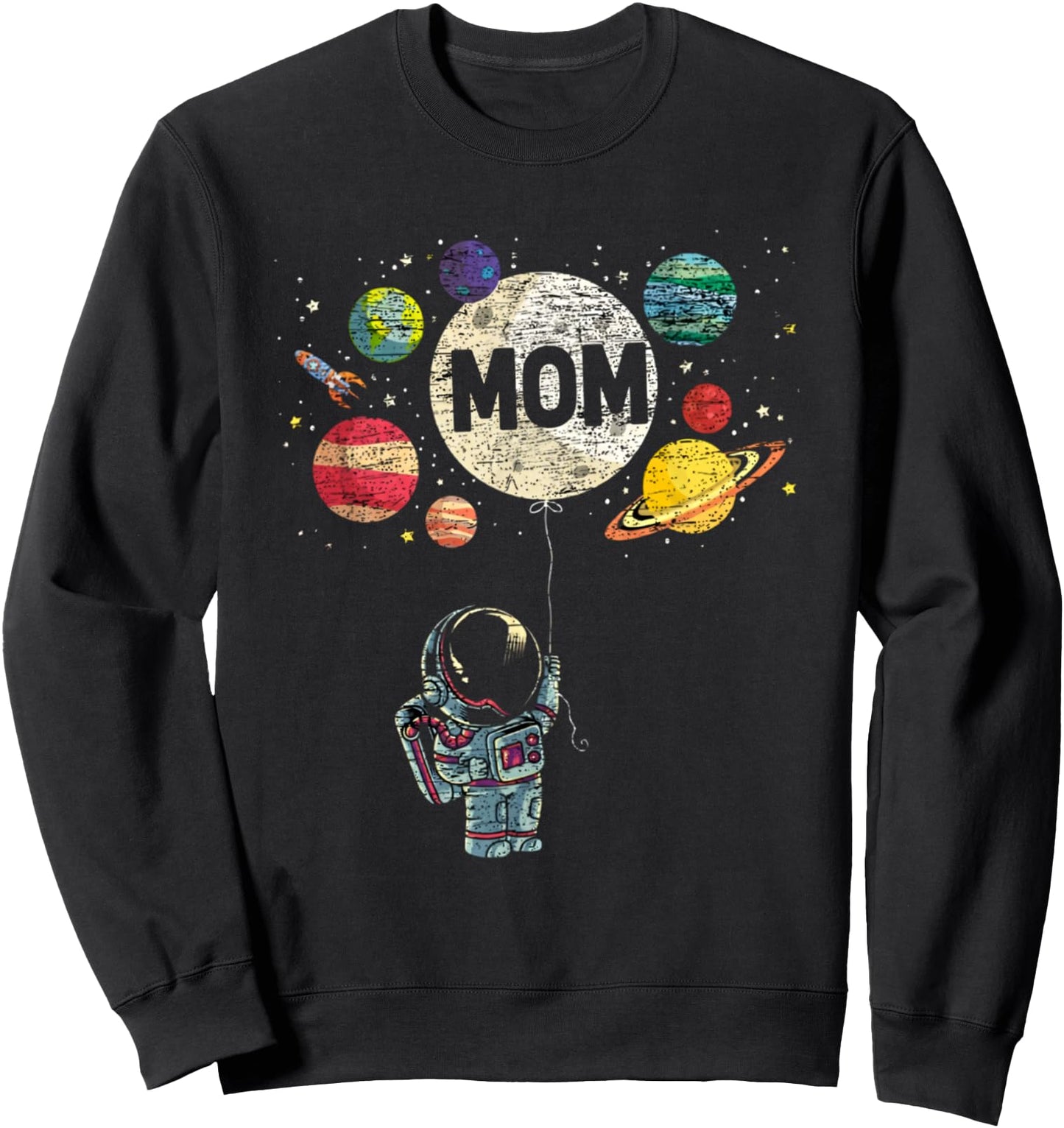 Mama of The Birthday Boy Space Astronaut 1st Birthday Family Sweatshirt