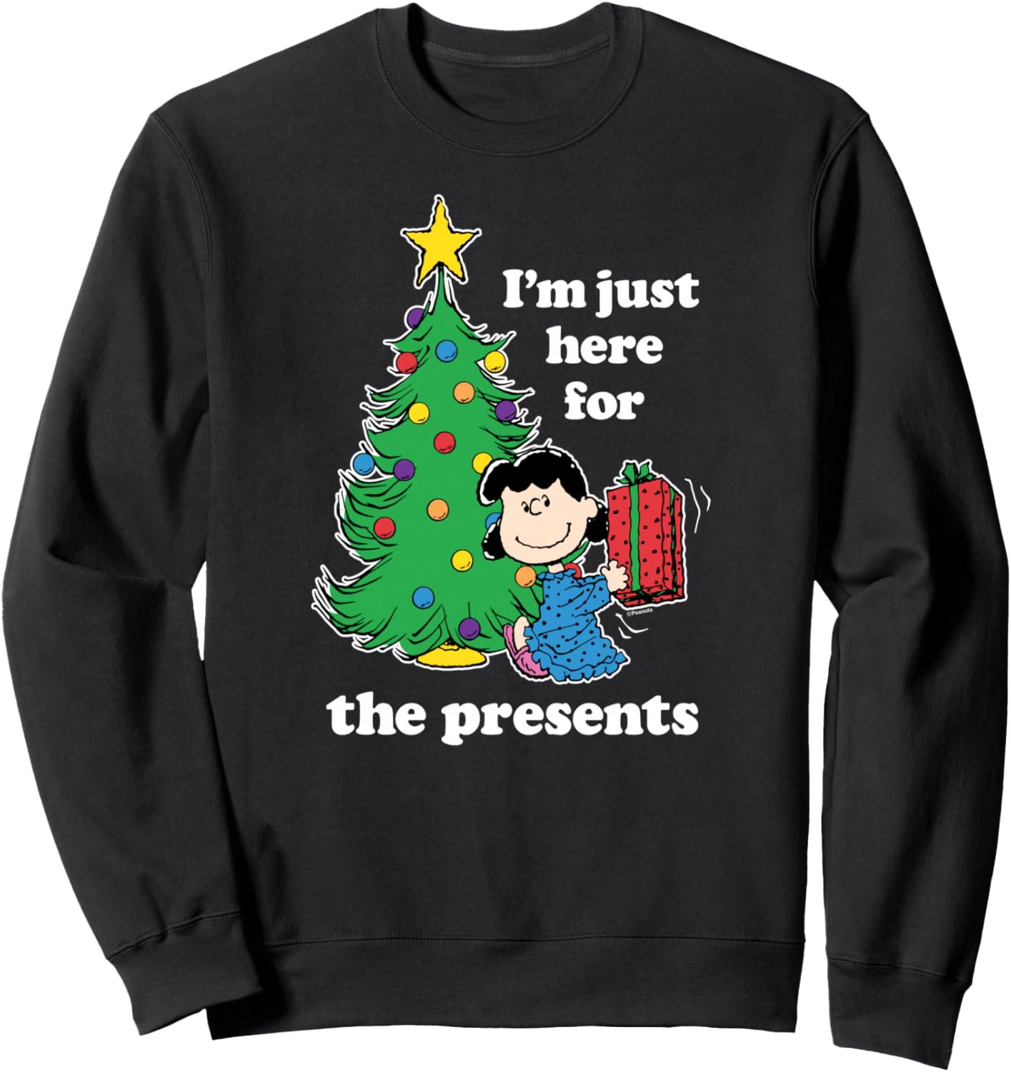 Peanuts - Lucy Just Here For Presents Sweatshirt