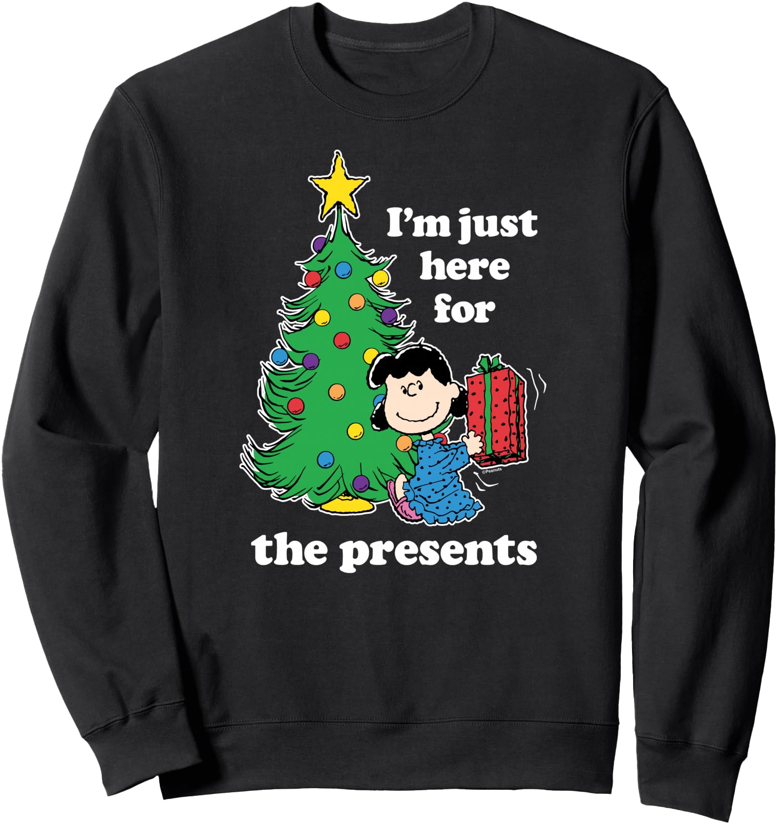 Peanuts - Lucy Just Here For Presents Sweatshirt