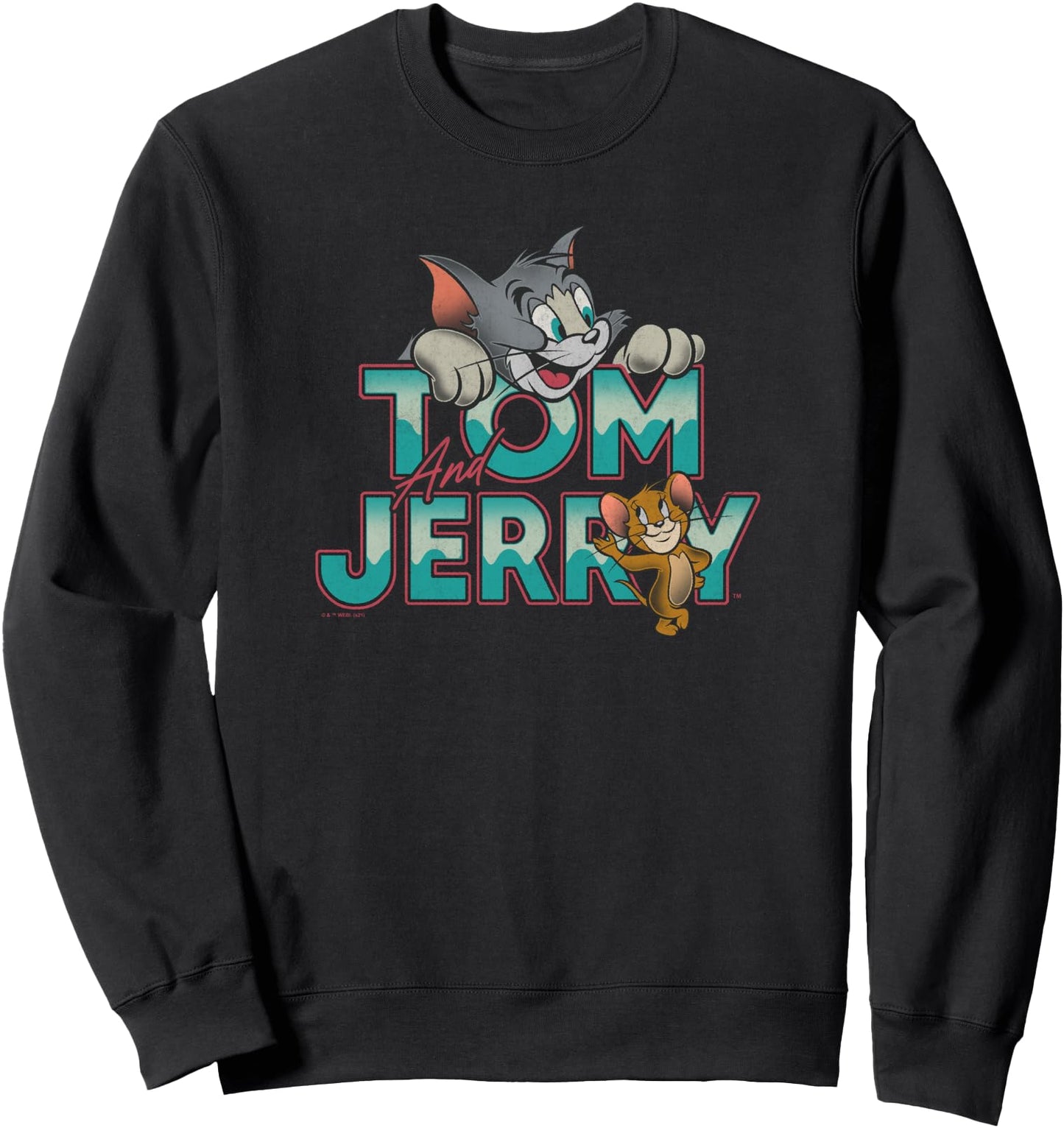 Tom and Jerry Green Wave Logo Sweatshirt