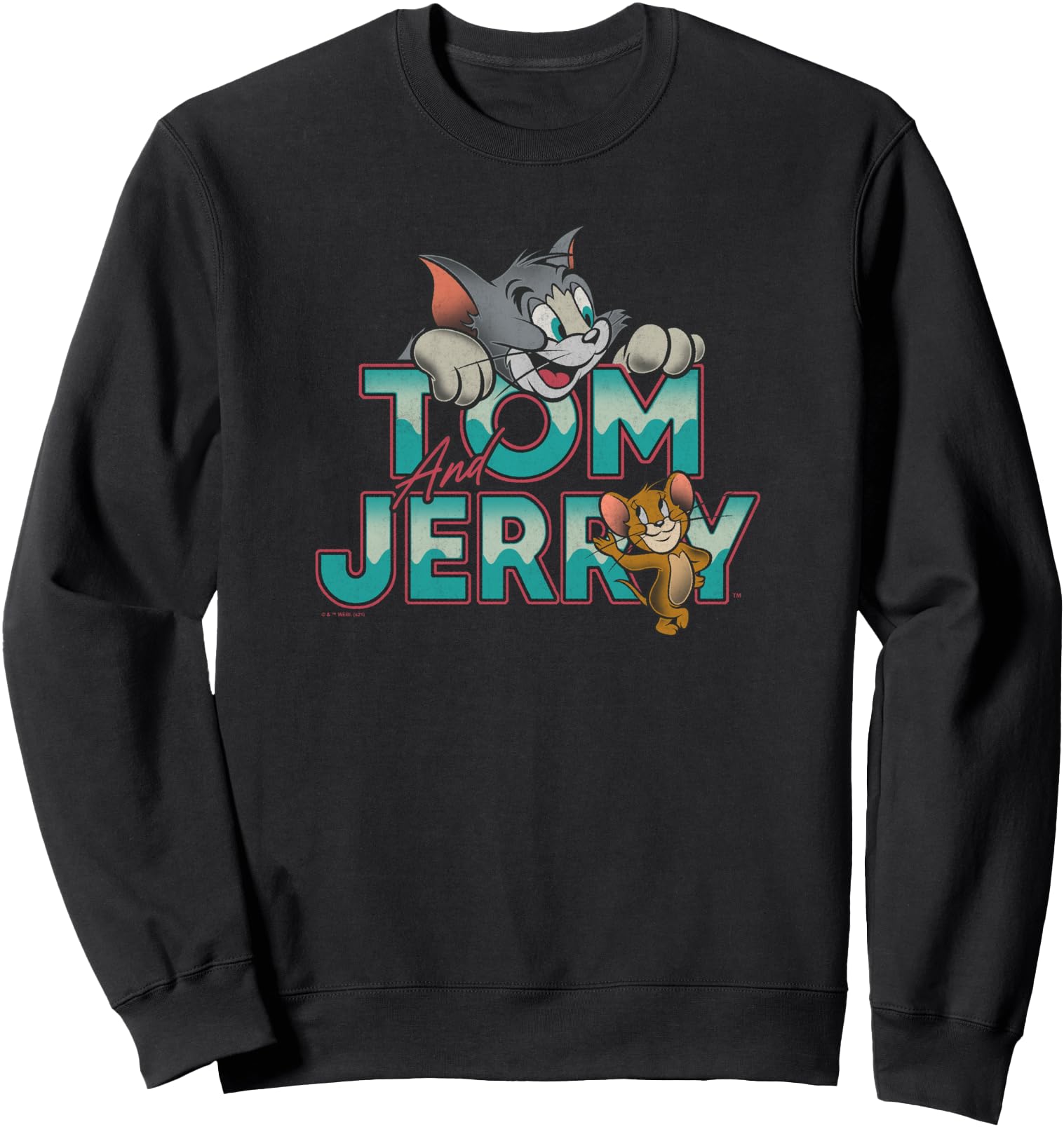 Tom and Jerry Green Wave Logo Sweatshirt